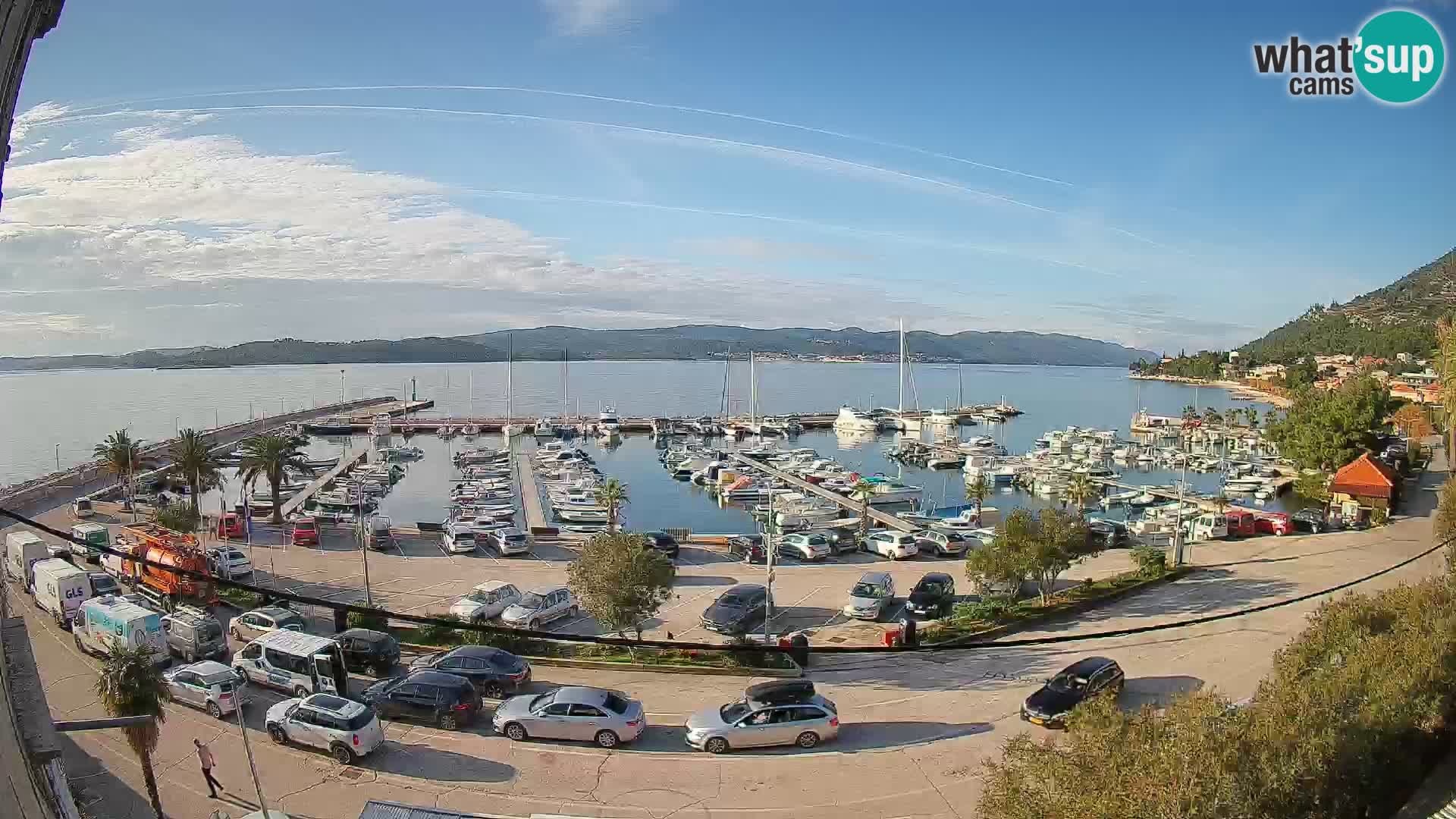 Webcam Orebić Riva – Ferry a Korčula en vivo