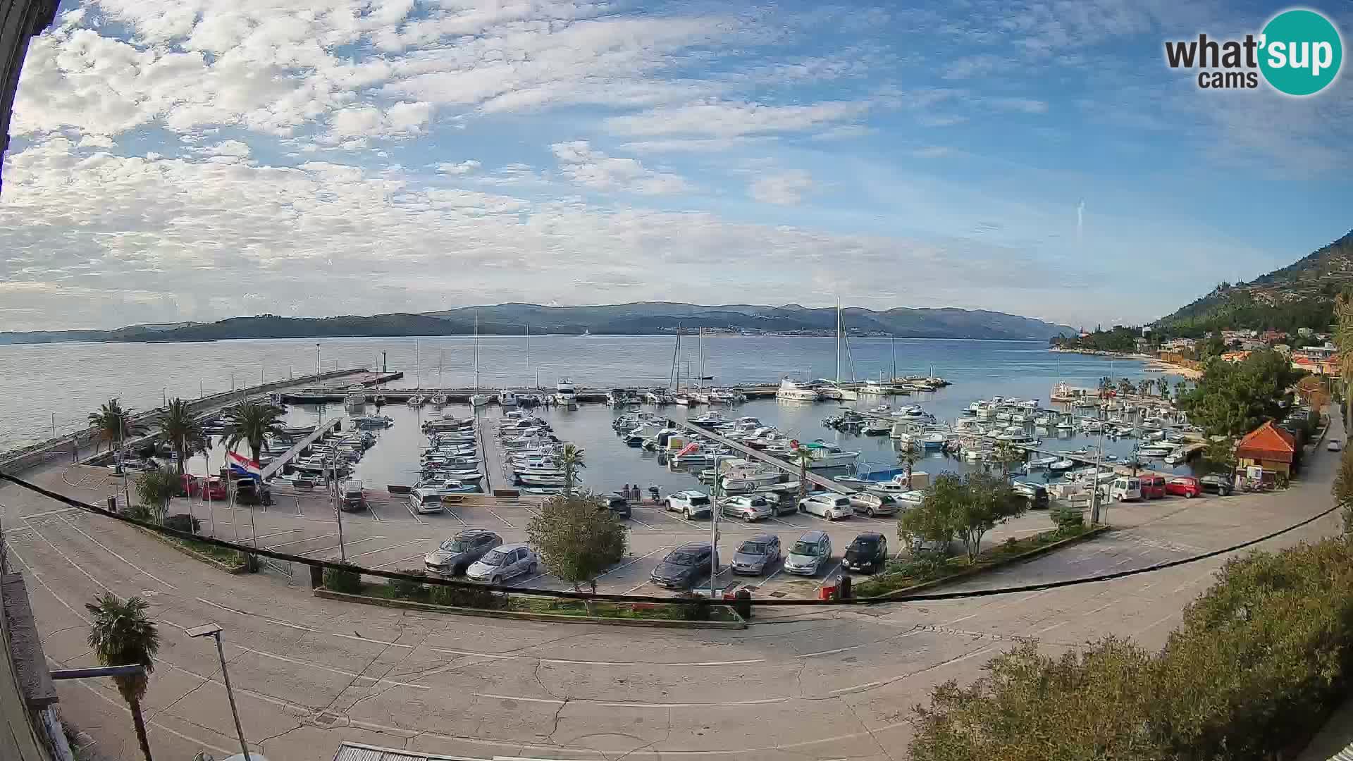Webcam Orebić Riva – Ferry to Korčula Live