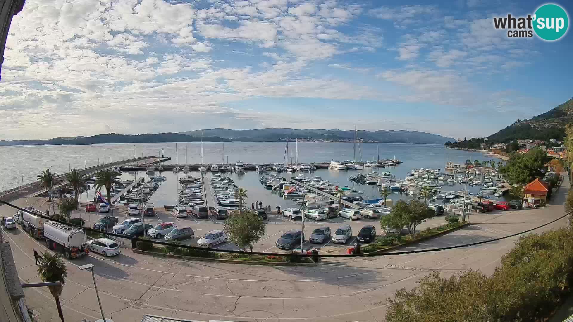 Webcam Orebić Riva – Ferry to Korčula Live