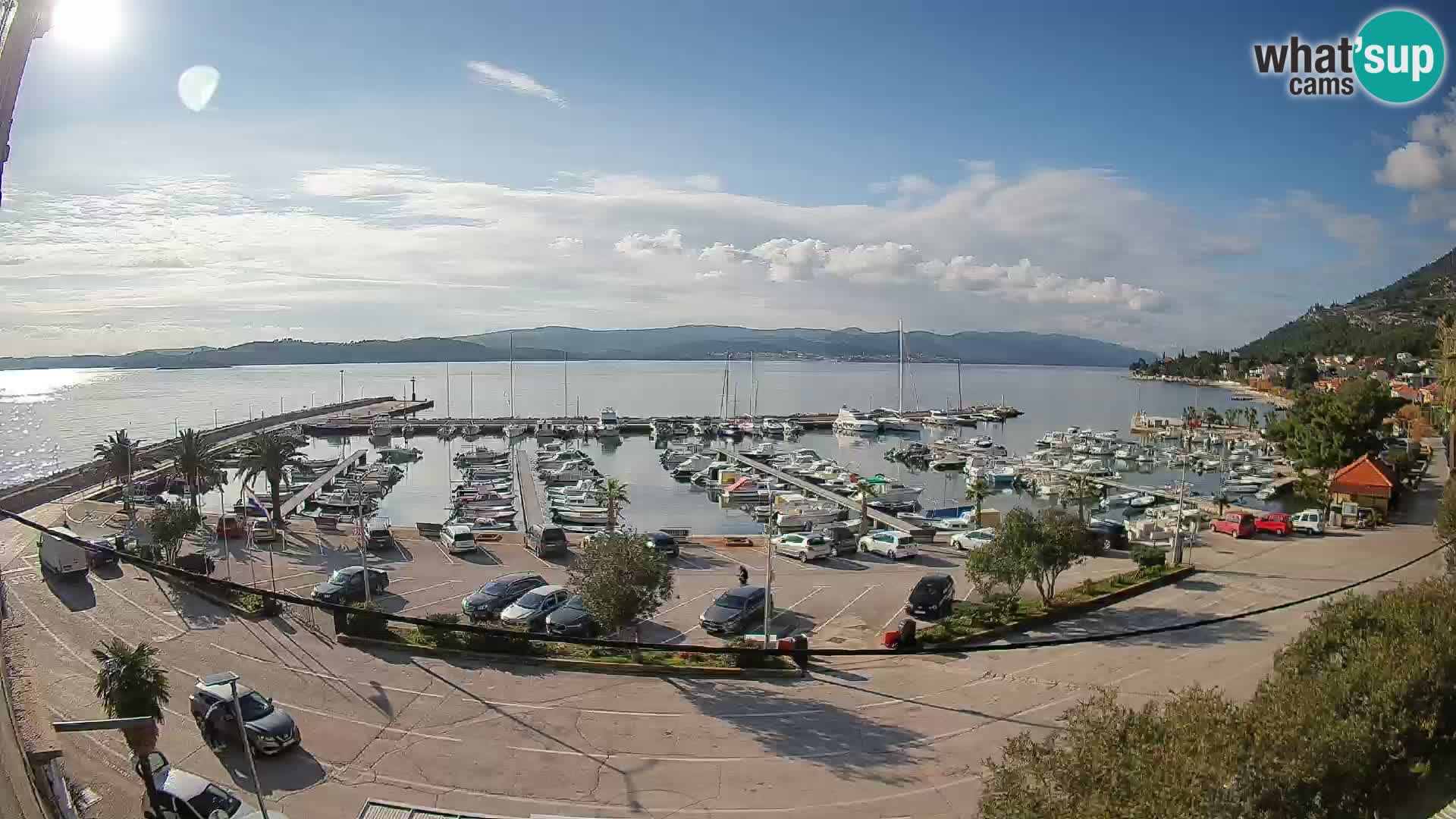 Webcam Orebić Riva – Ferry vers Korčula en direct