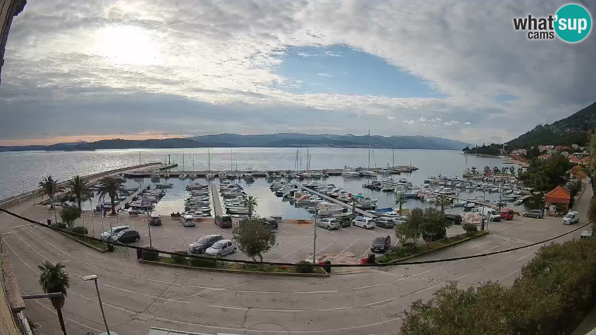 Webcam Orebić Riva – Ferry to Korčula Live