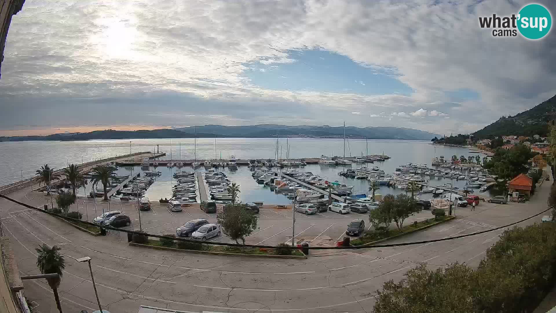 Webcam Orebić Riva – Ferry vers Korčula en direct