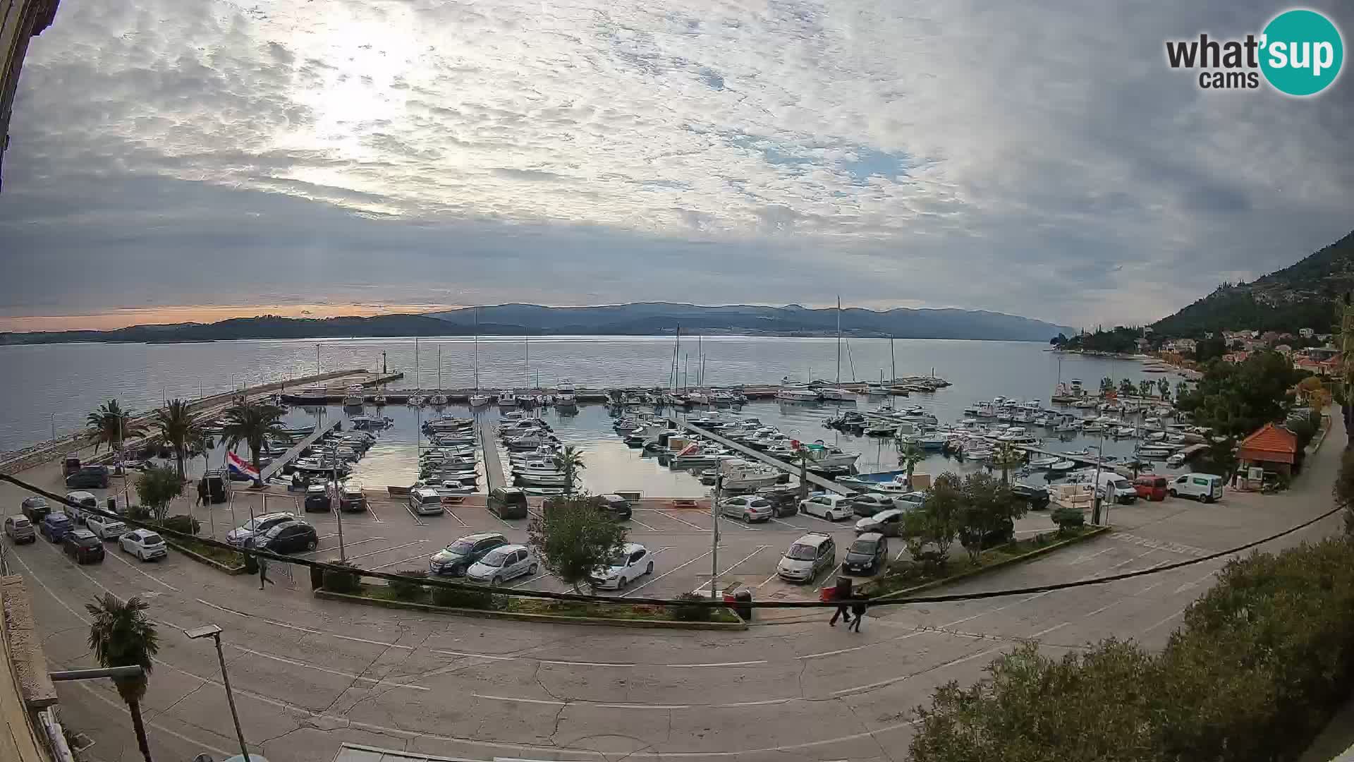 Webcam Orebić Riva – Ferry a Korčula en vivo
