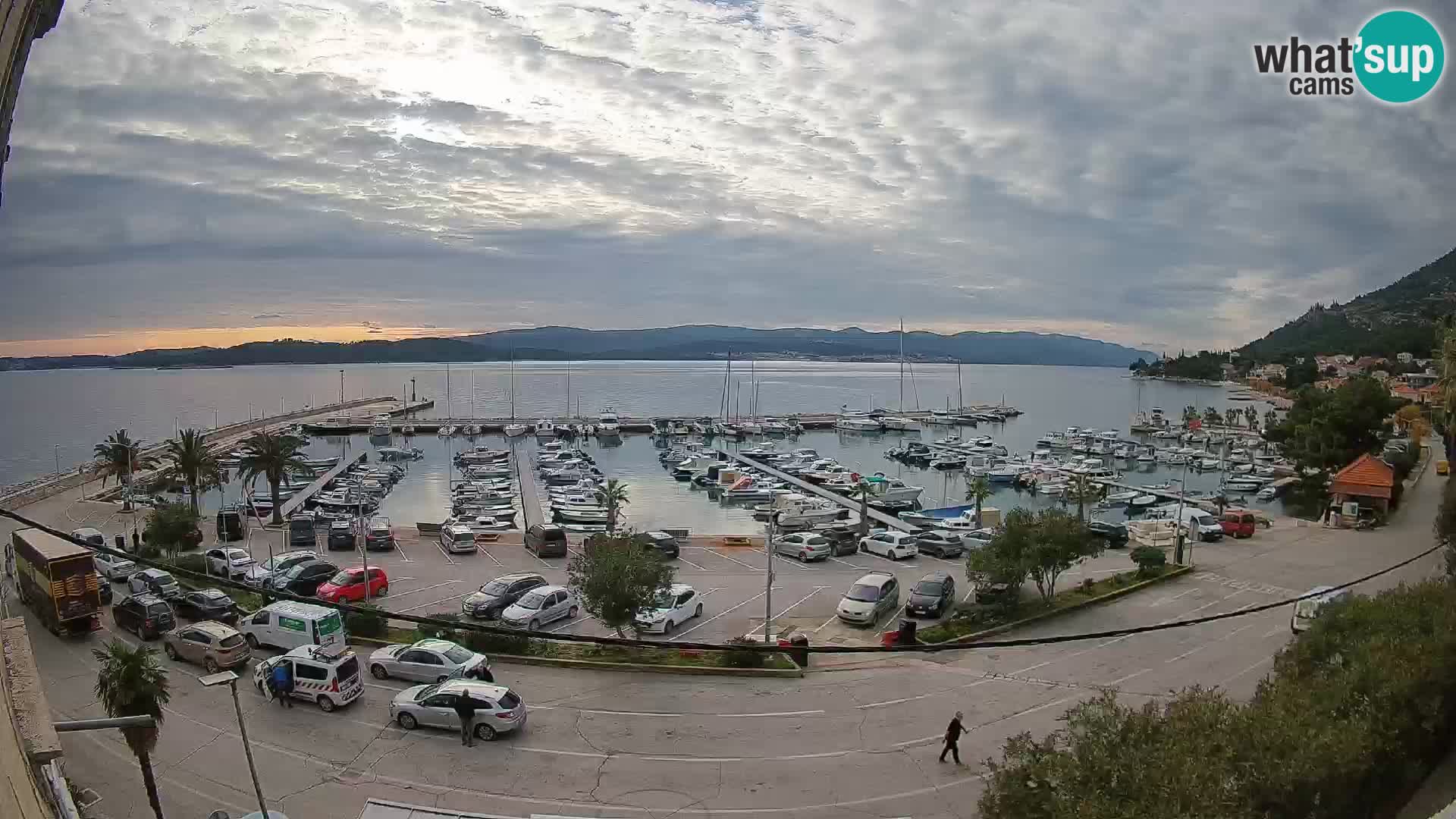 Webcam Orebić Riva – Ferry to Korčula Live