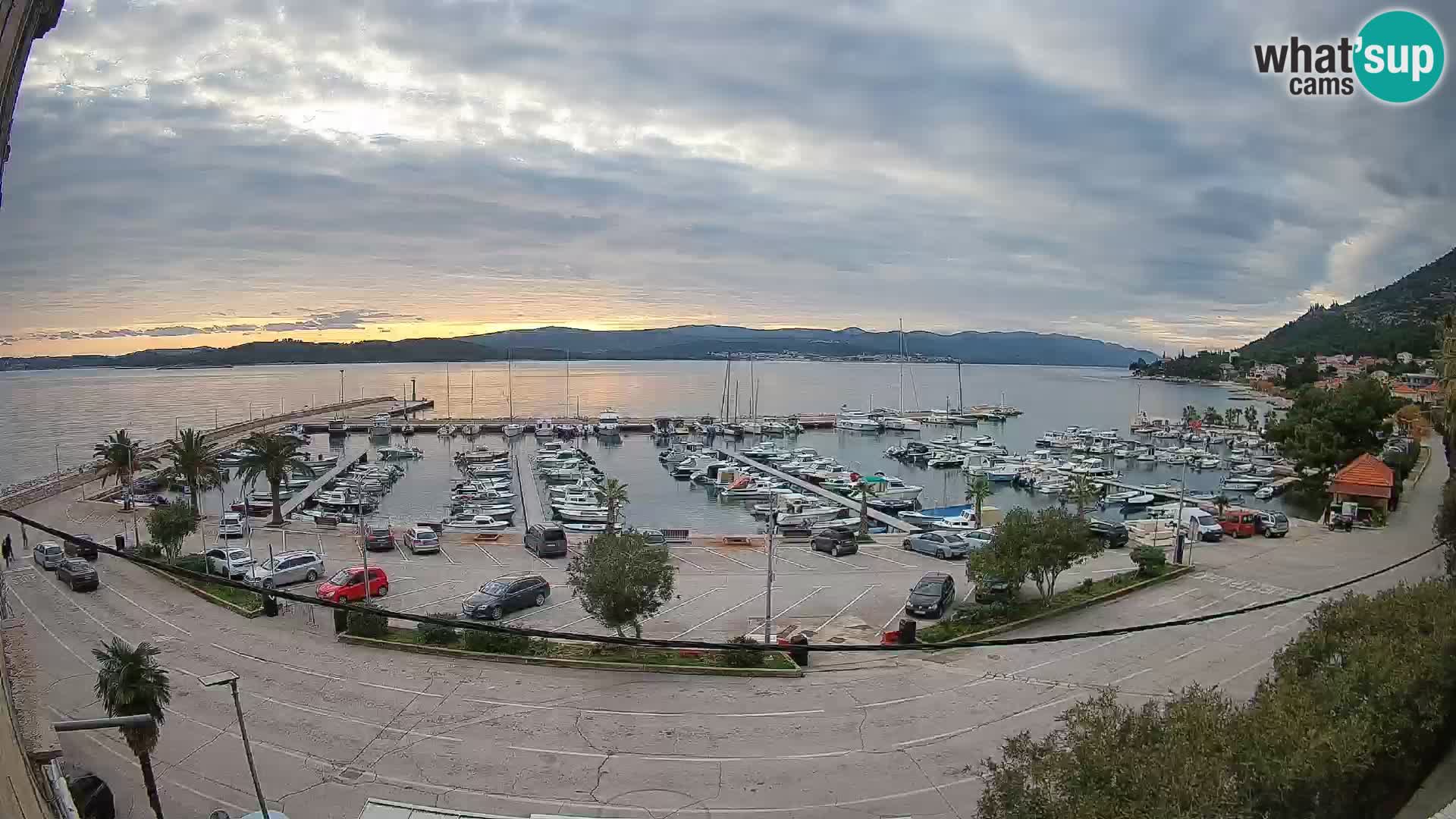 Webcam Orebić Riva – Ferry vers Korčula en direct