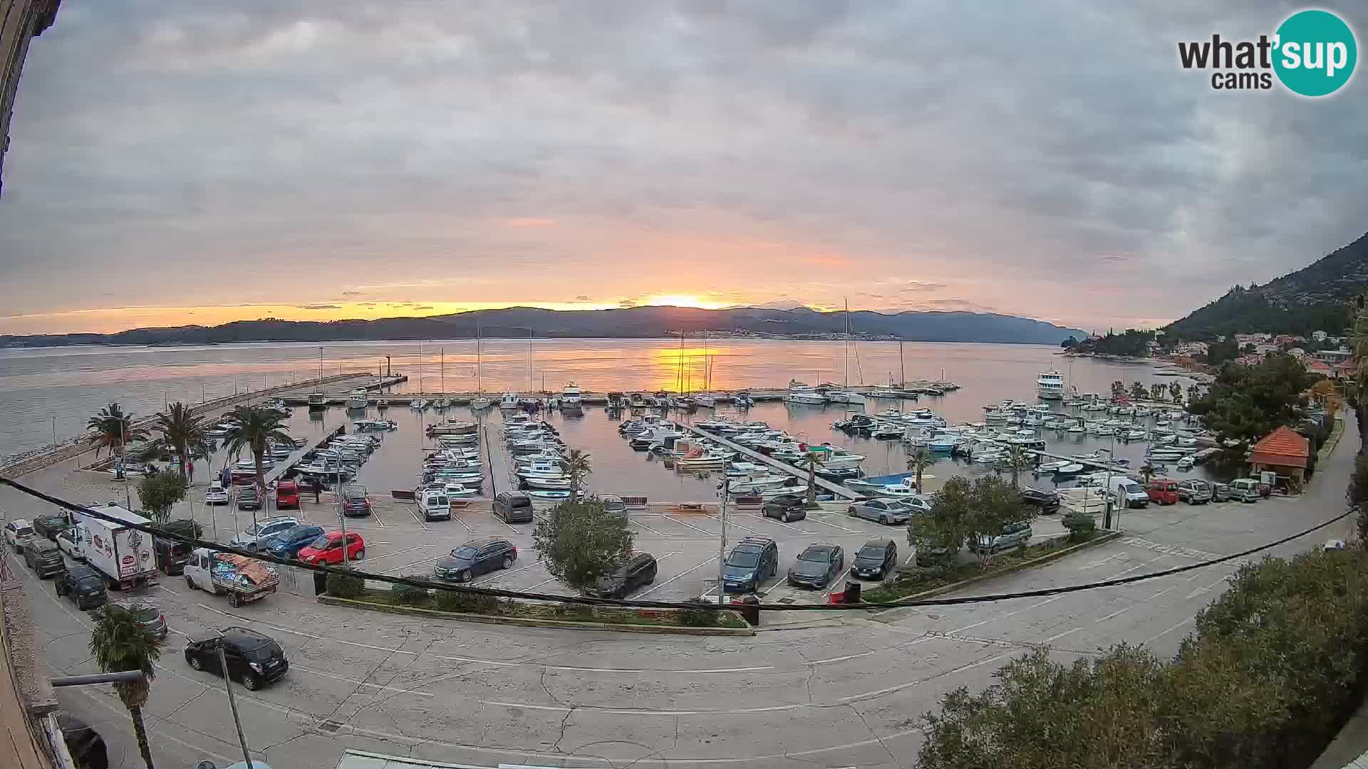 Webcam Orebić Riva – Ferry to Korčula Live
