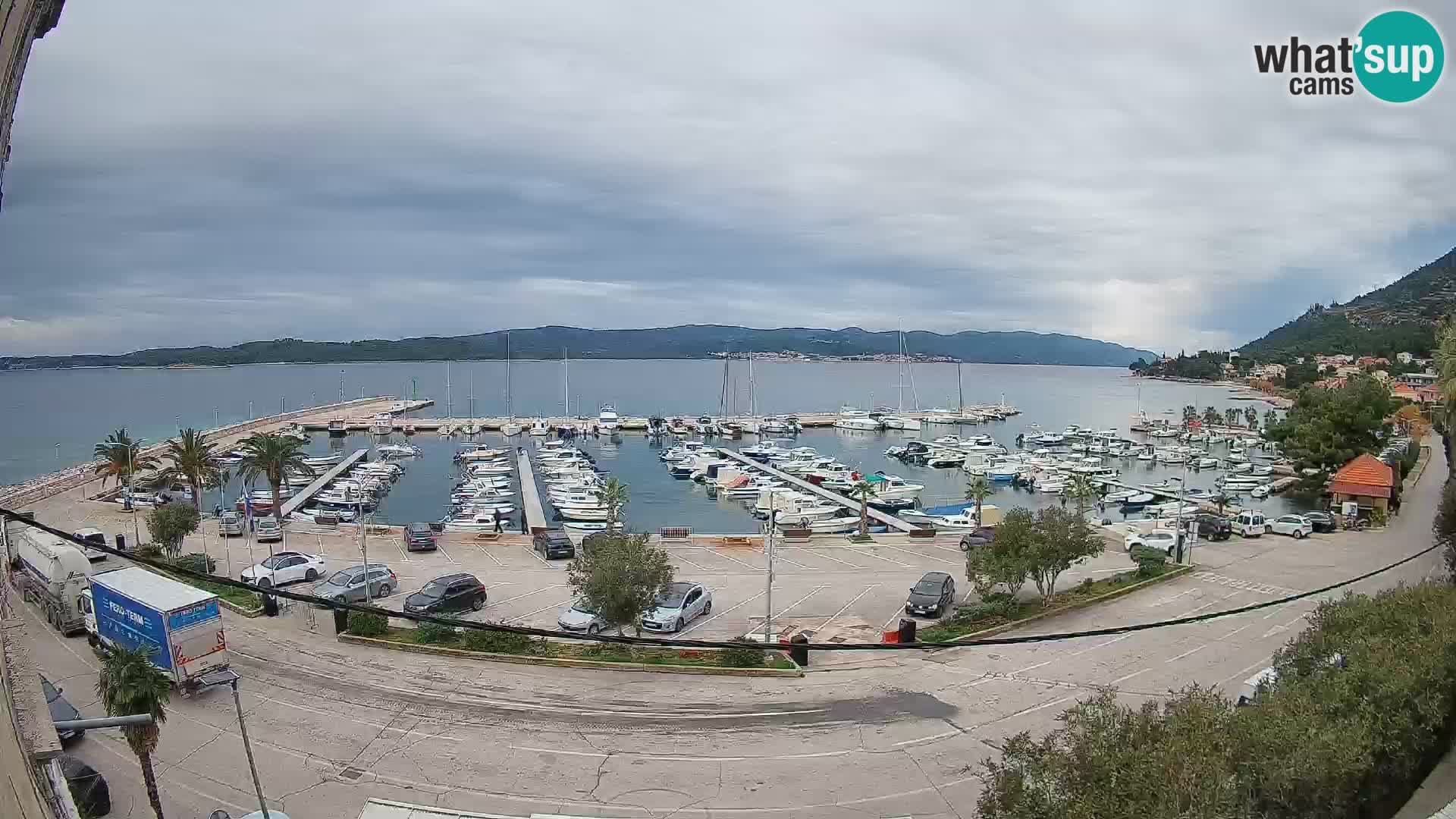 Webcam Orebić Riva – Ferry to Korčula Live