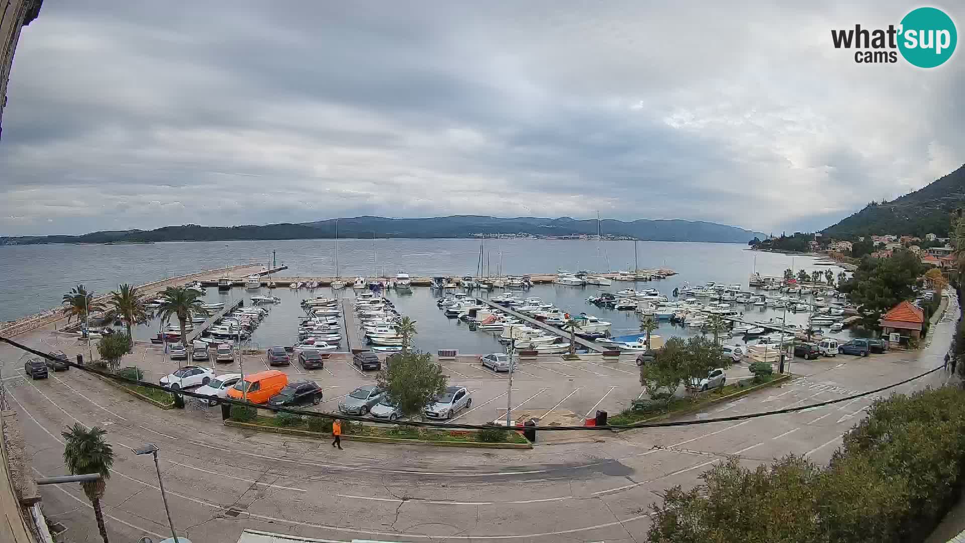 Webcam Orebić Riva – Ferry a Korčula en vivo