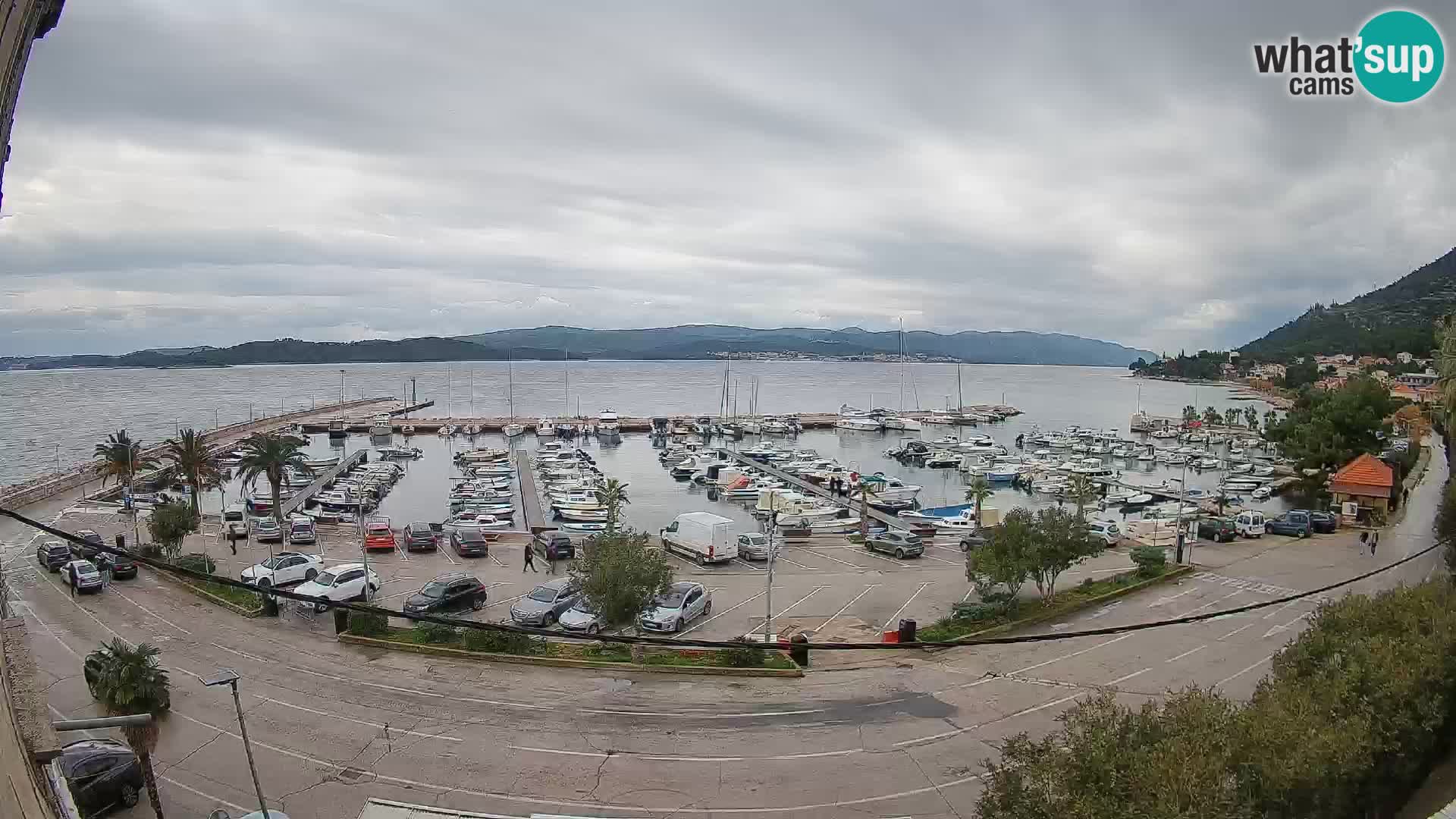 Webcam Orebić Riva – Ferry to Korčula Live