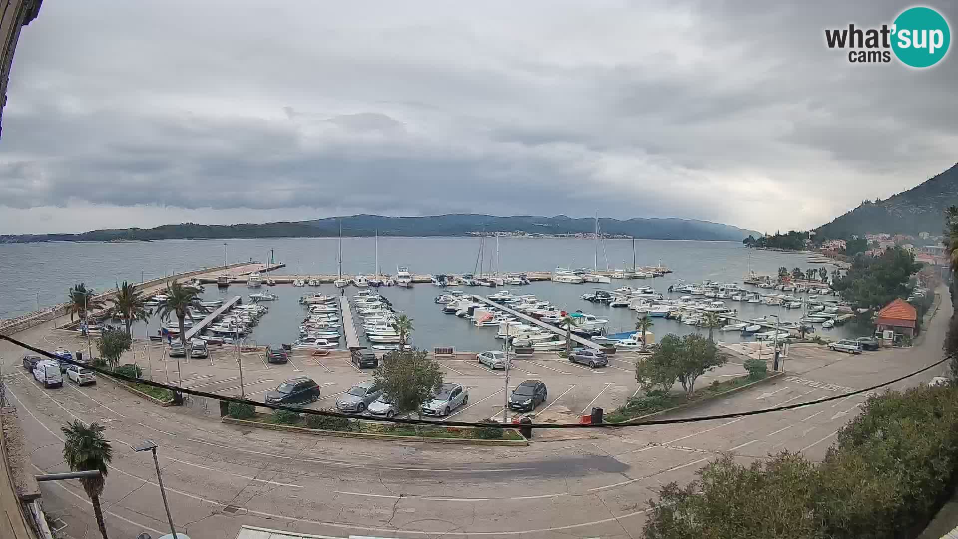 Webcam Orebić Uferpromenade – Fähre nach Korčula Live