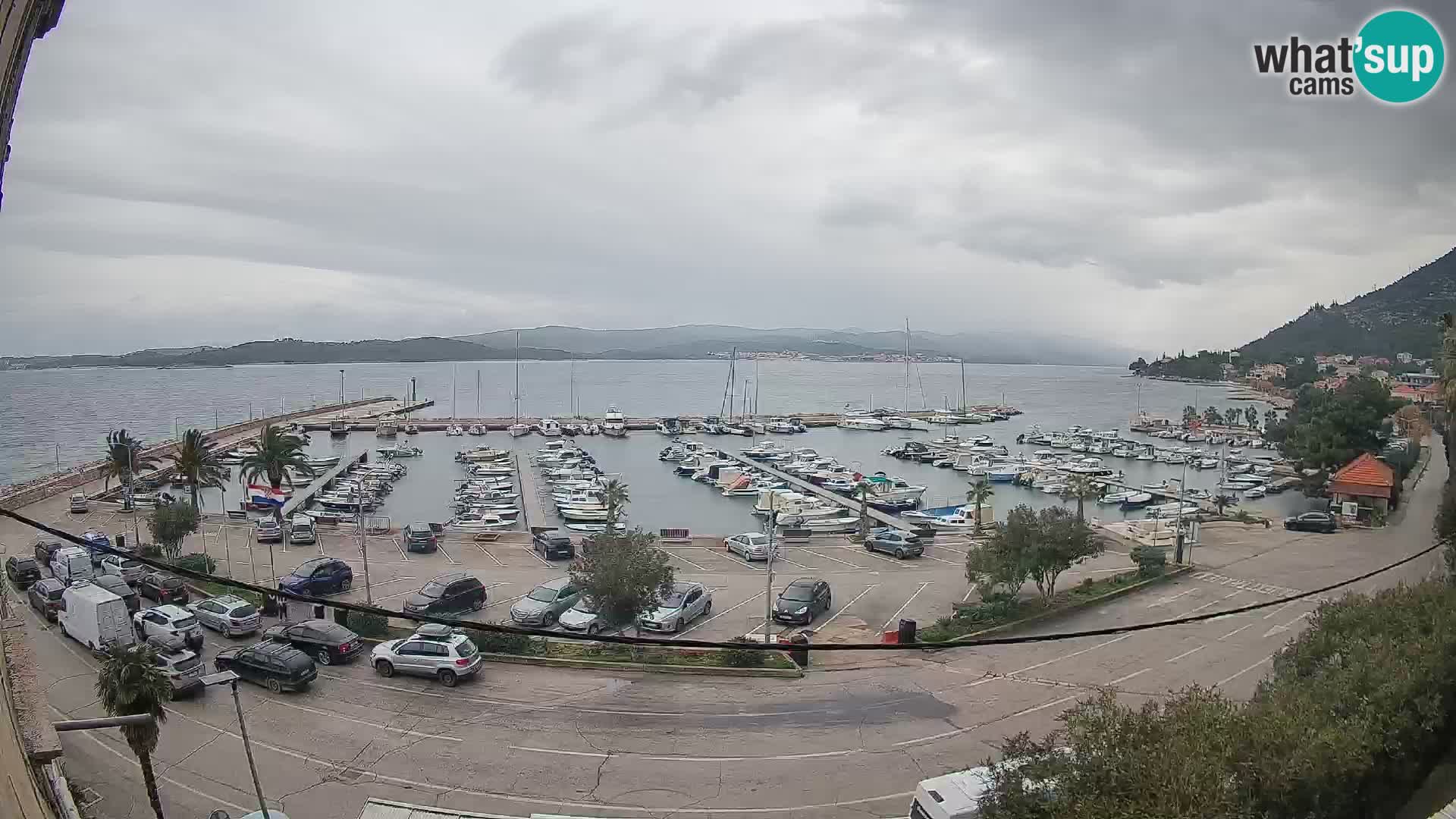 Webcam Orebić Uferpromenade – Fähre nach Korčula Live