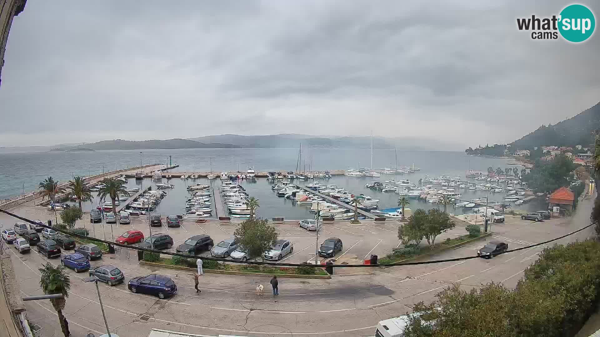 Webcam Orebić Riva – Ferry vers Korčula en direct