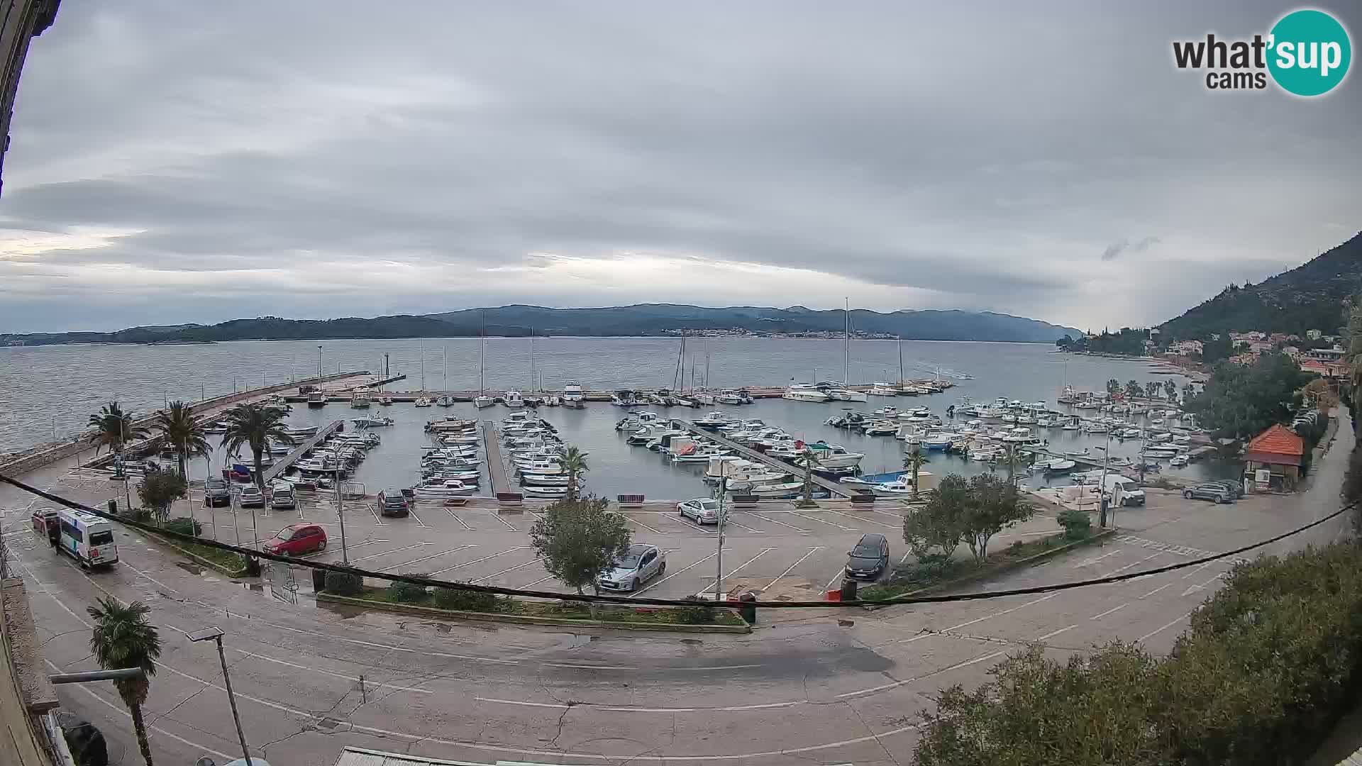 Webcam Orebić Riva – Ferry to Korčula Live