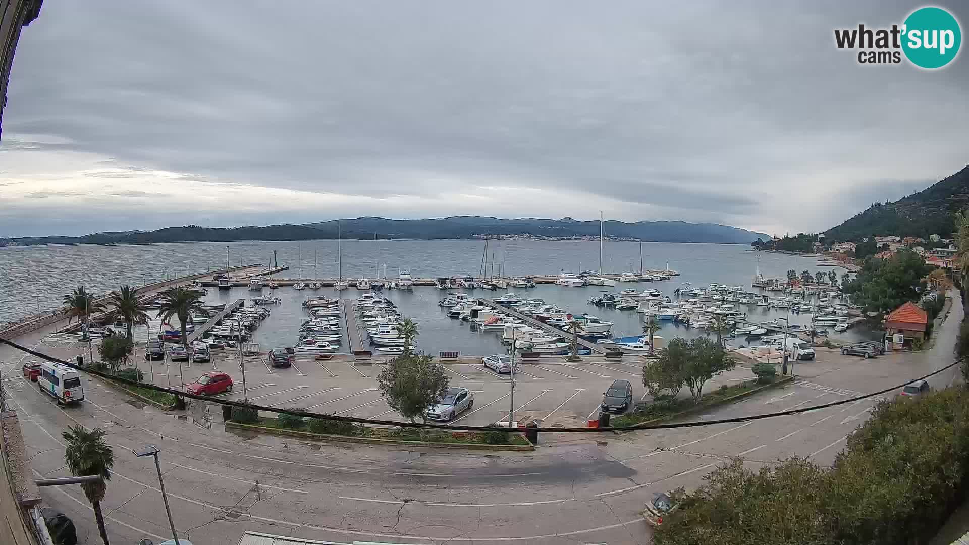 Webcam Orebić Riva – Ferry to Korčula Live