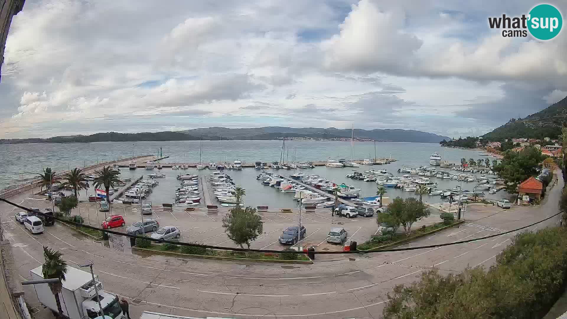 Webcam Orebić Riva – Ferry vers Korčula en direct