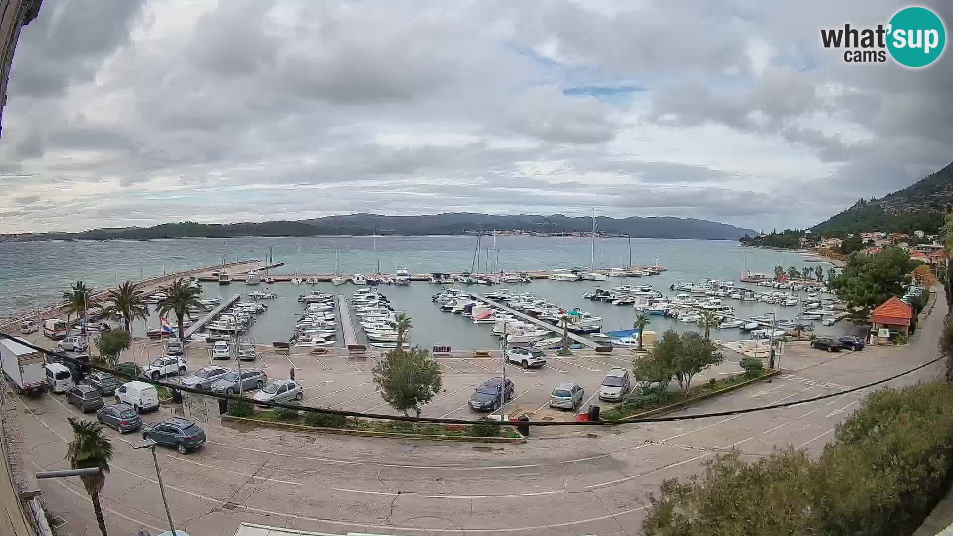 Webcam Orebić Uferpromenade – Fähre nach Korčula Live
