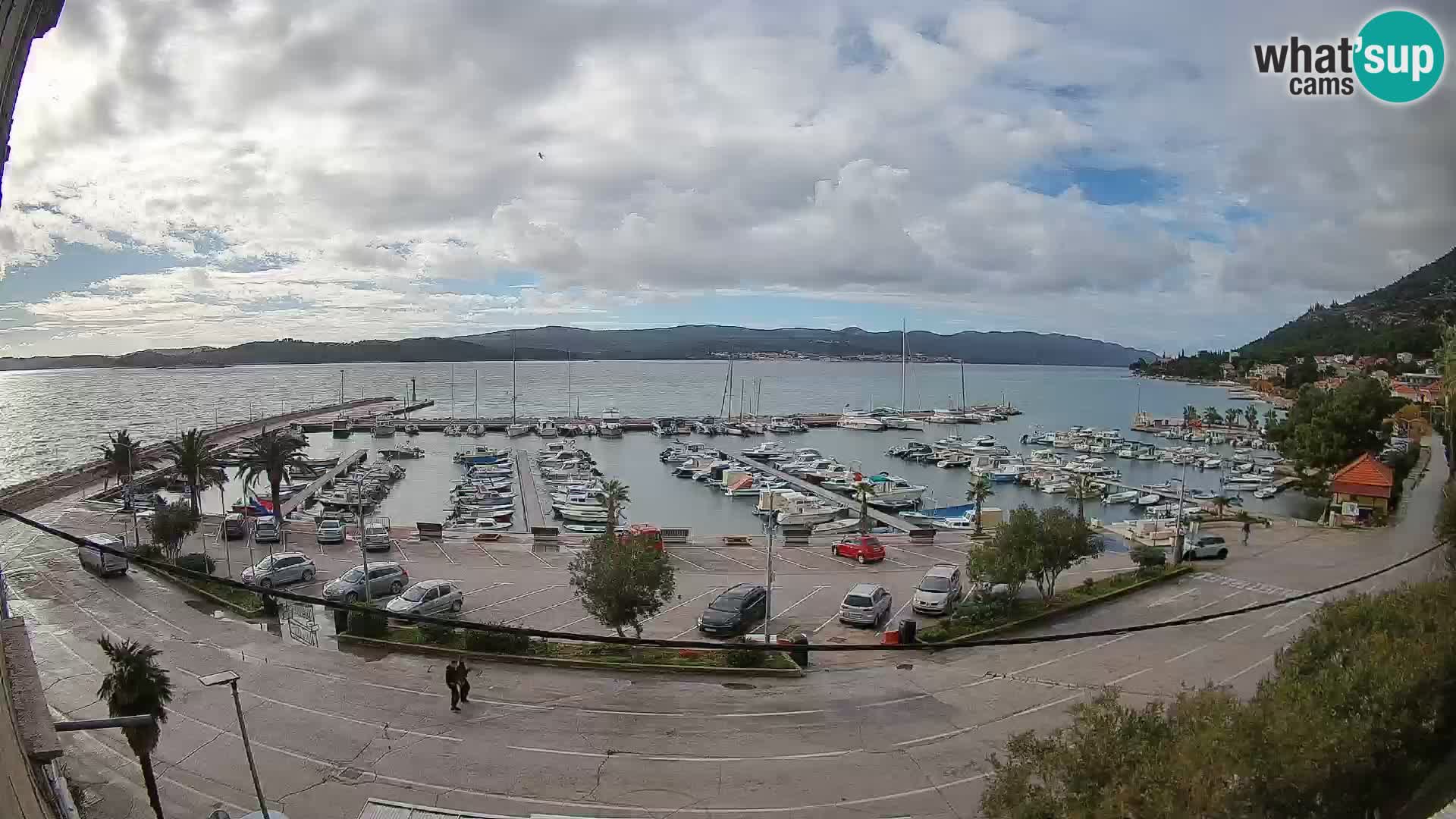 Webcam Orebić Uferpromenade – Fähre nach Korčula Live