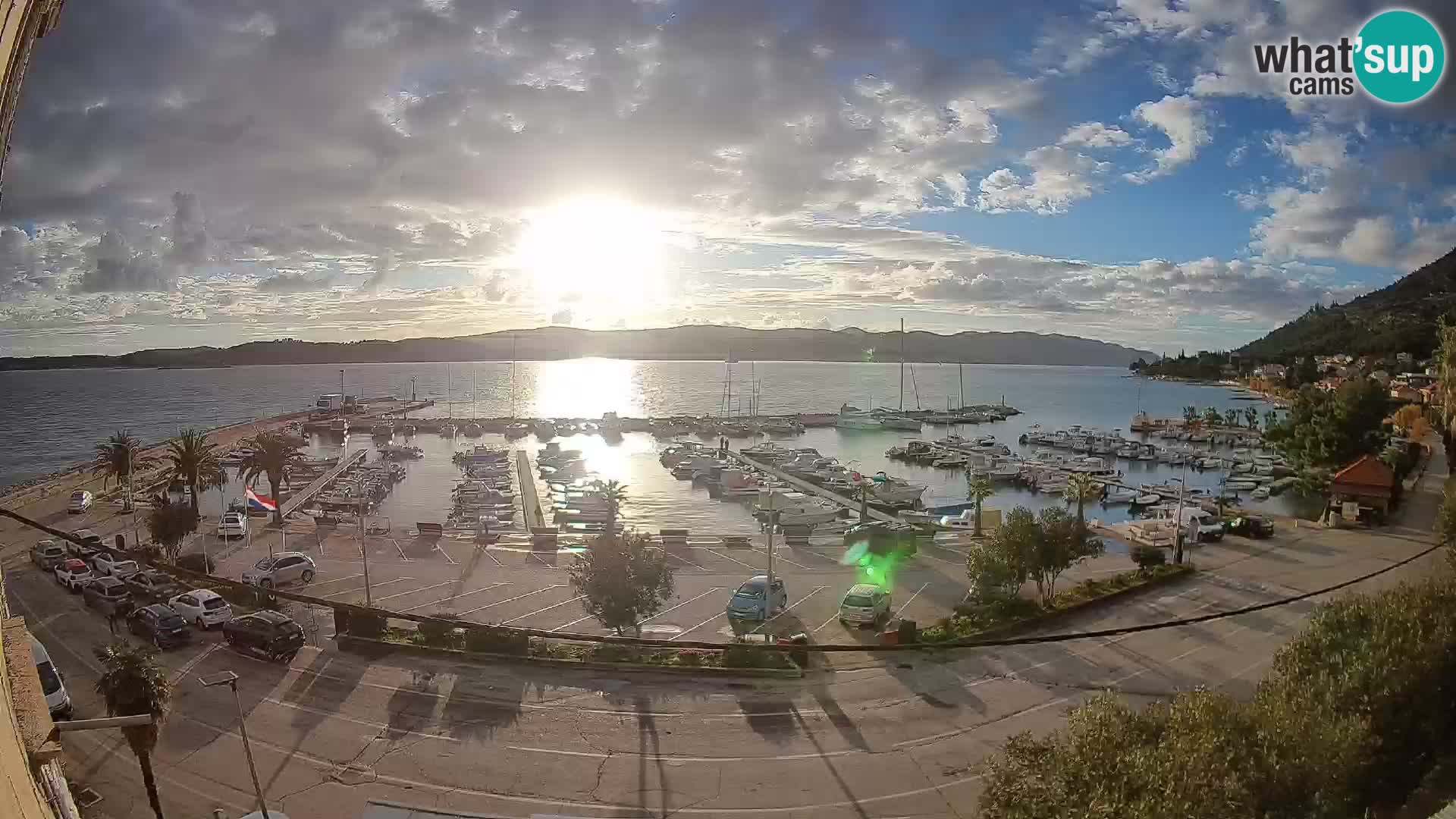 Webcam Orebić Riva – Ferry to Korčula Live