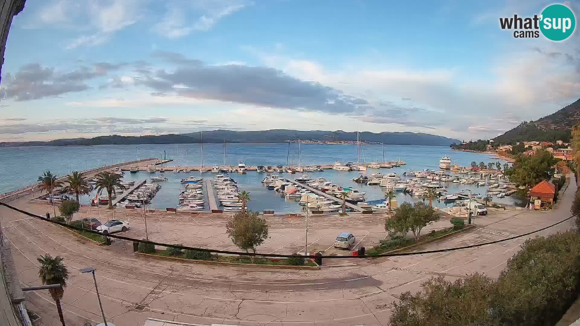 Webcam Orebić Riva – Ferry to Korčula Live