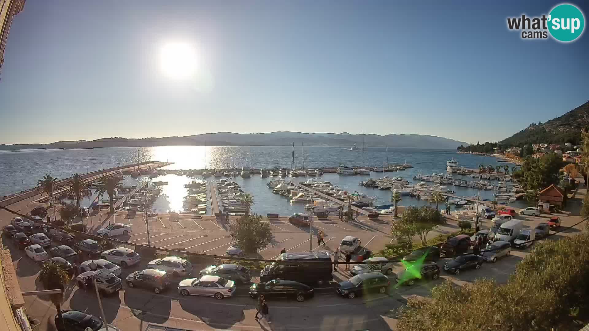 Webcam Orebić Riva – Ferry to Korčula Live