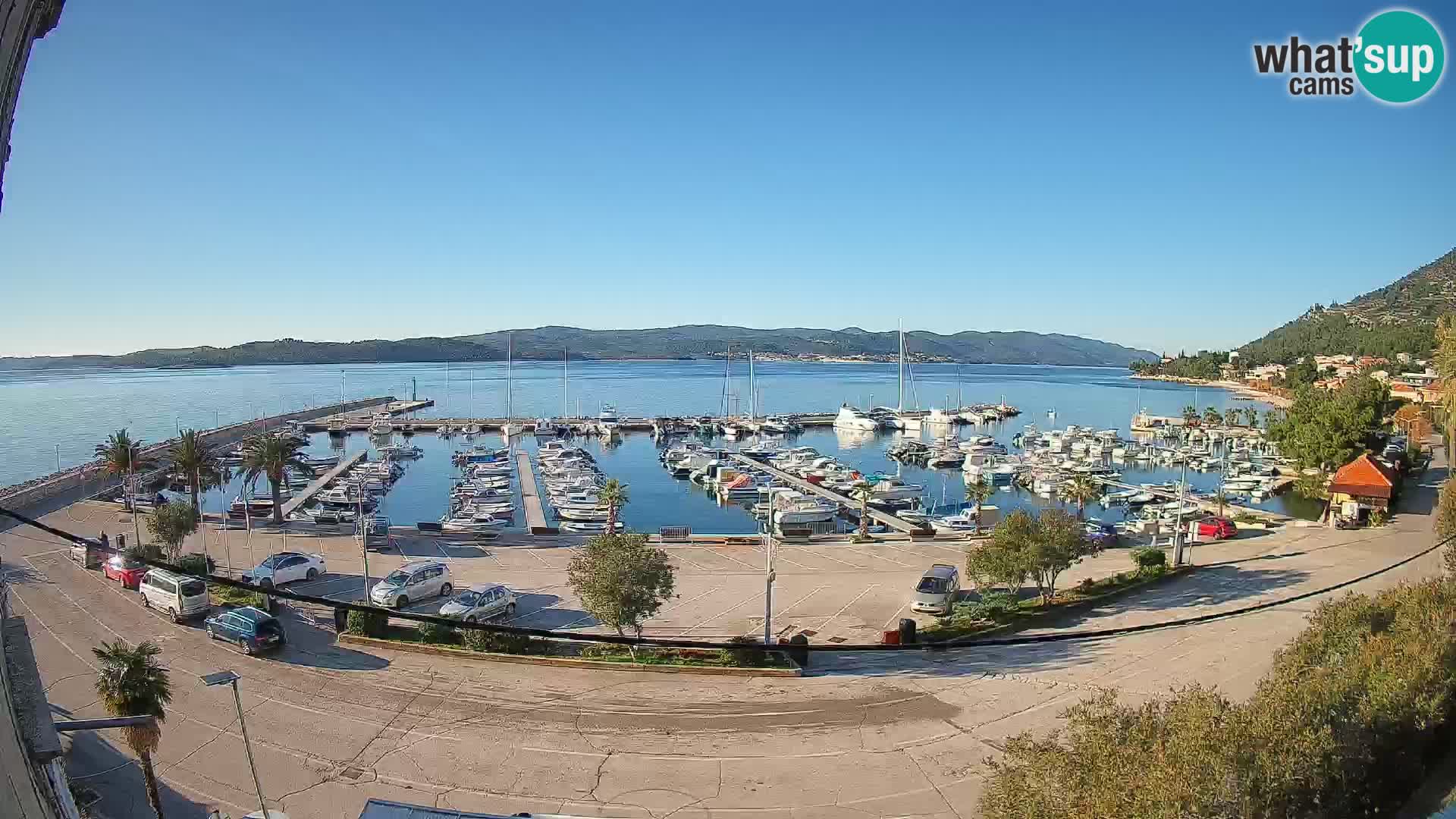 Webcam Orebić Uferpromenade – Fähre nach Korčula Live