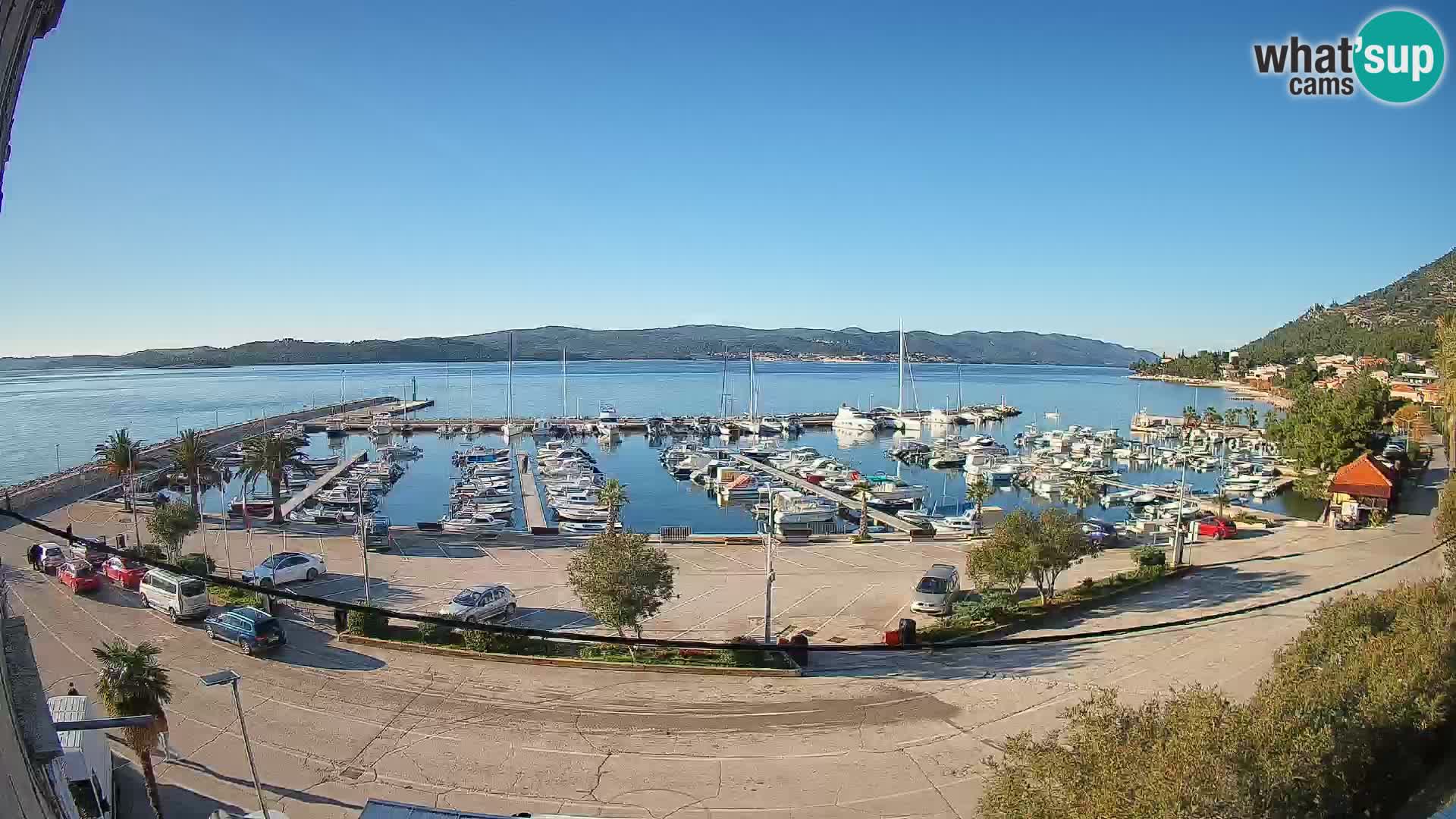 Webcam Orebić Riva – Ferry to Korčula Live