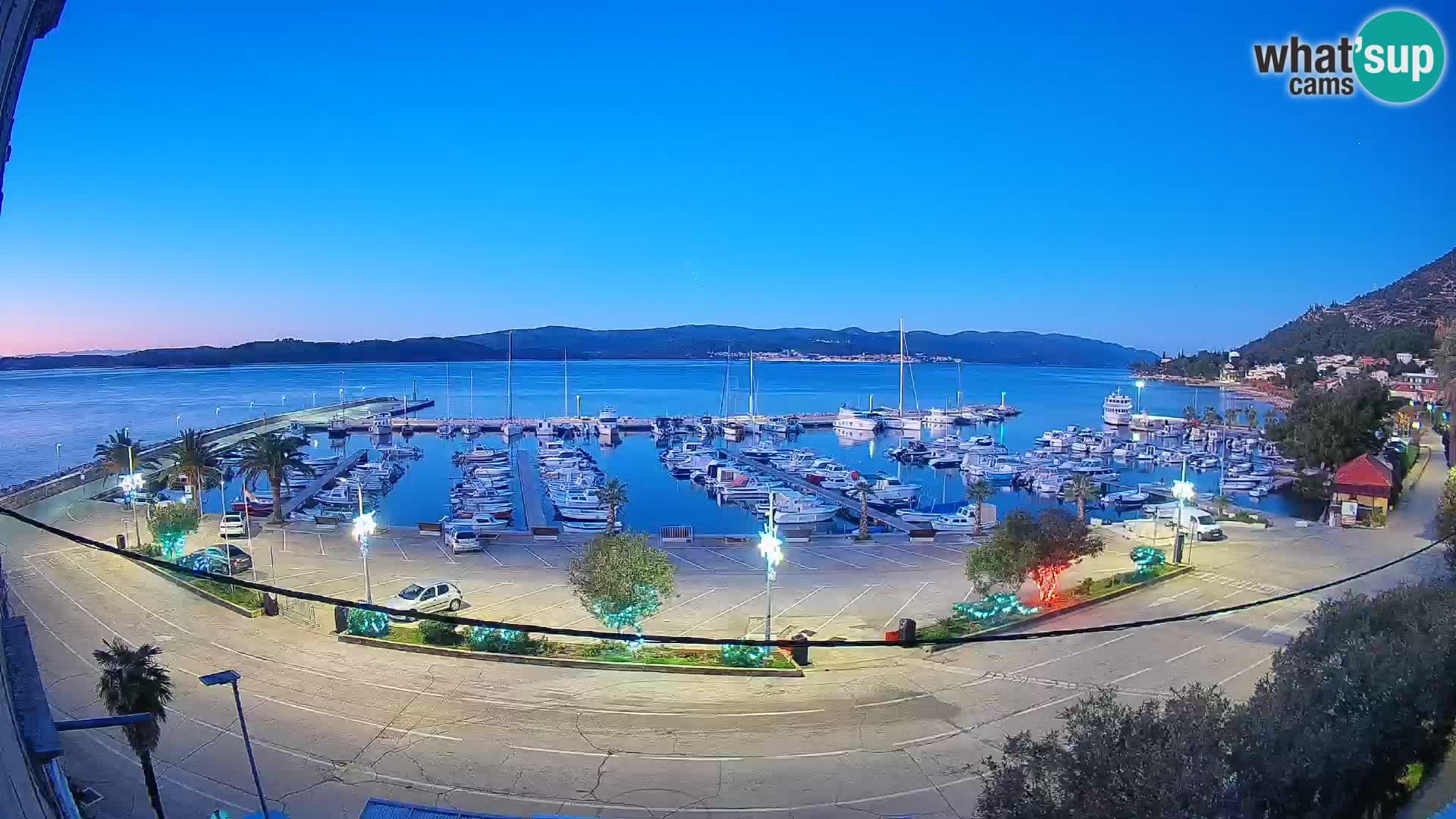 Webcam Orebić Uferpromenade – Fähre nach Korčula Live