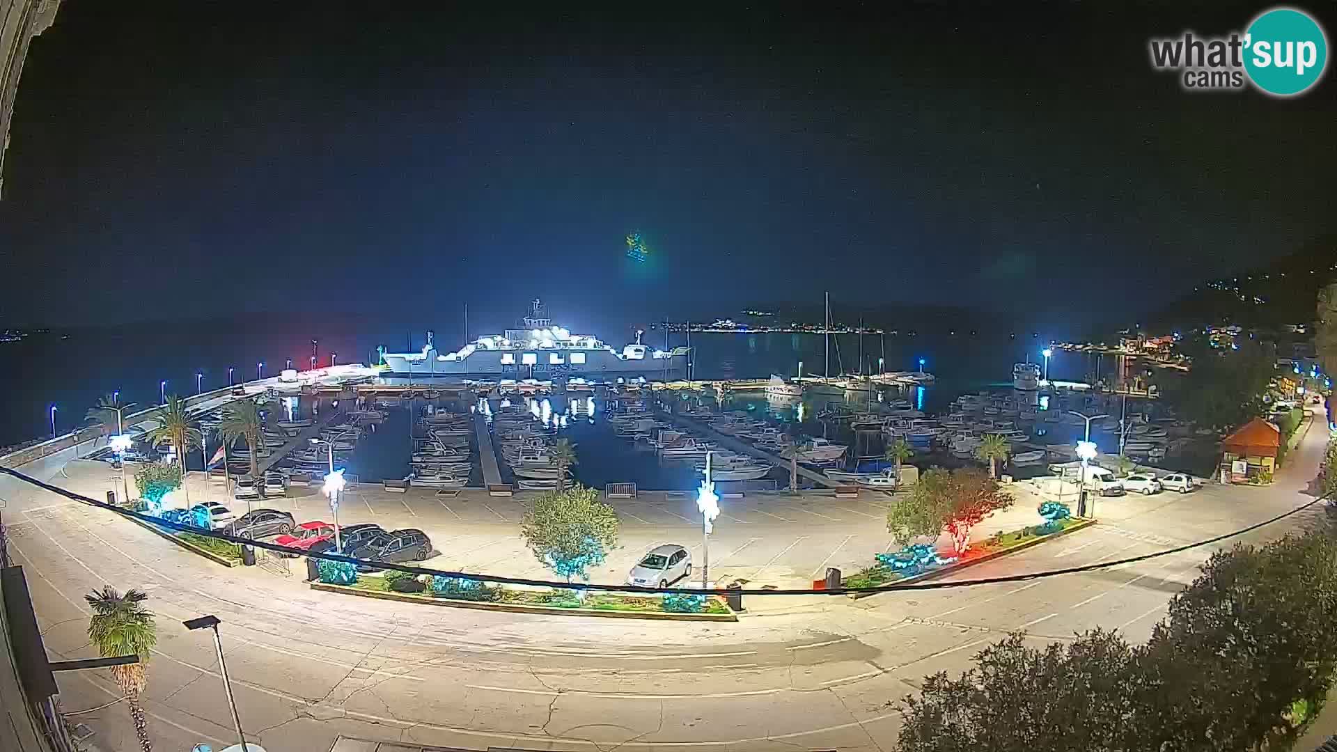 Spletna kamera Orebić Riva – Trajekt za Korčulo v živo