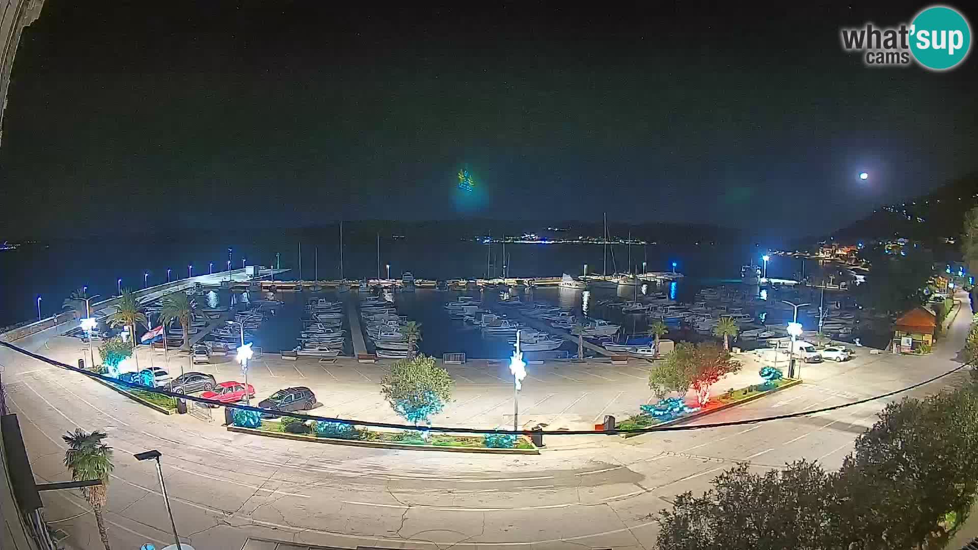 Webcam Orebić Riva – Ferry a Korčula en vivo