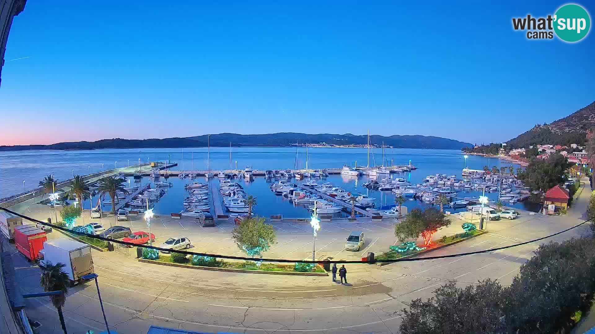 Webcam Orebić Riva – Ferry a Korčula en vivo