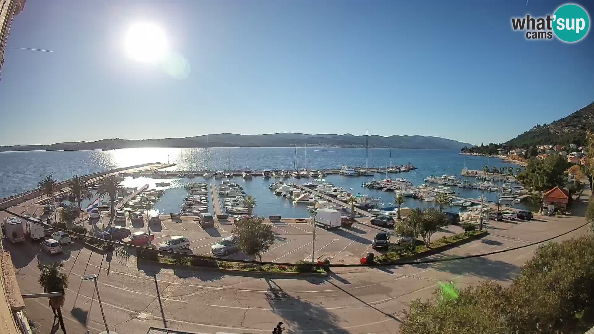 Web kamera Orebić Riva – Trajekt za Korčulu uživo