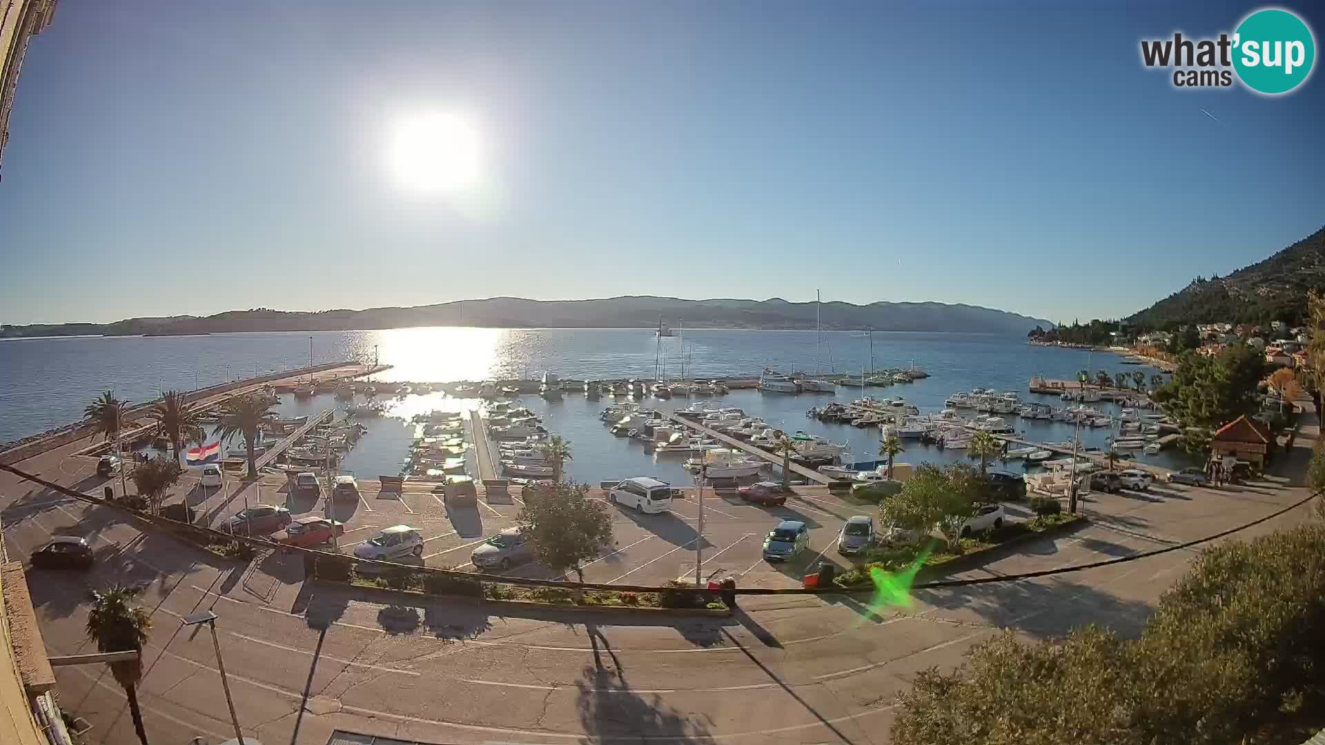 Webcam Orebić Riva – Ferry to Korčula Live