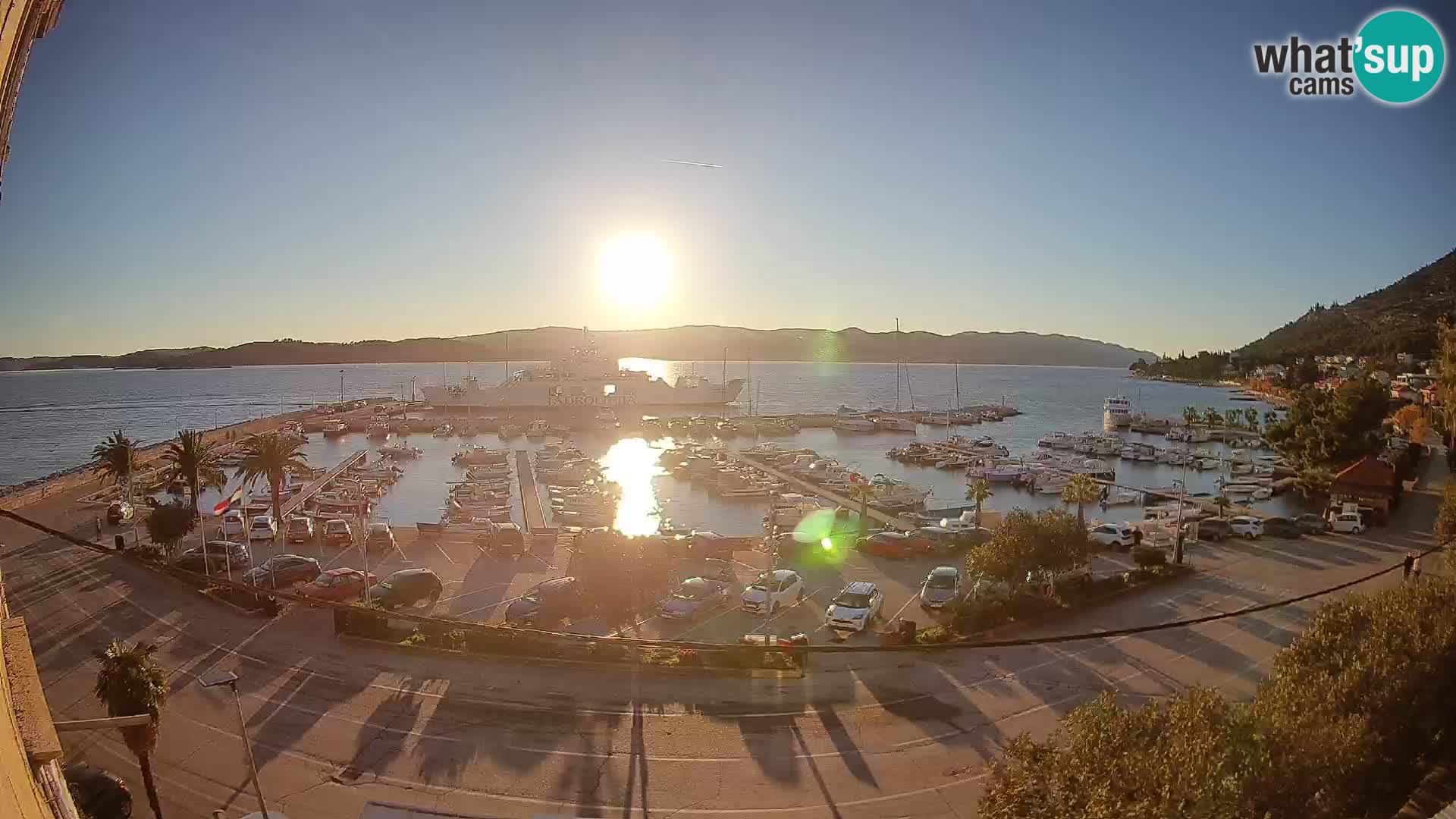 Webcam Orebić Riva – Ferry to Korčula Live