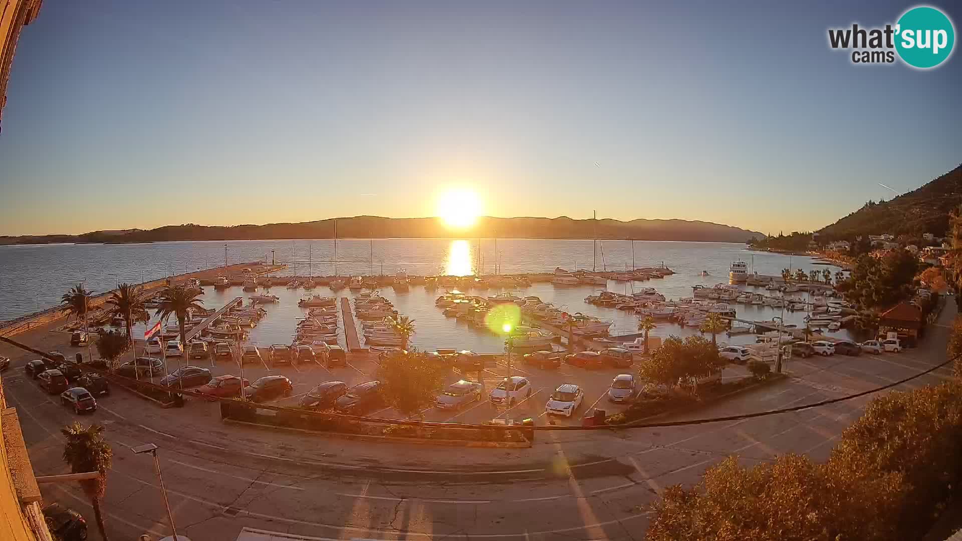 Webcam Orebić Uferpromenade – Fähre nach Korčula Live