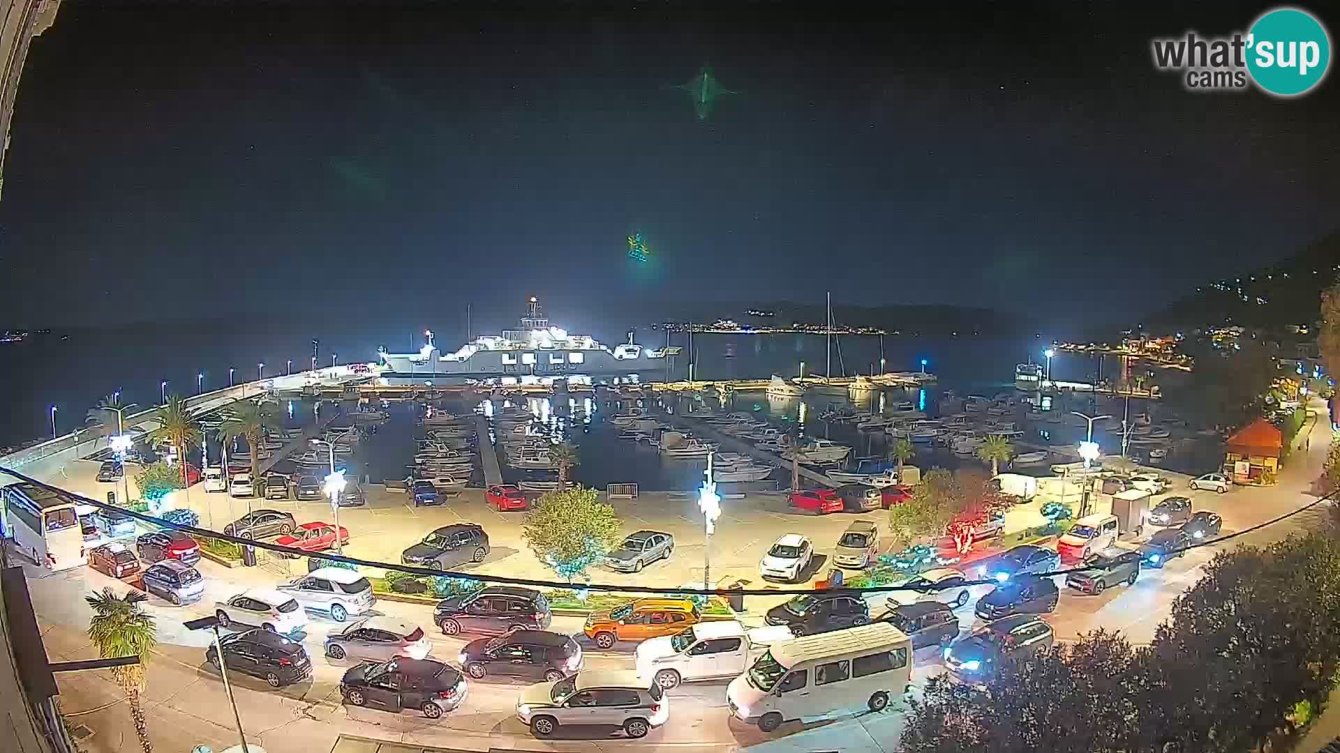 Webcam Orebić Uferpromenade – Fähre nach Korčula Live