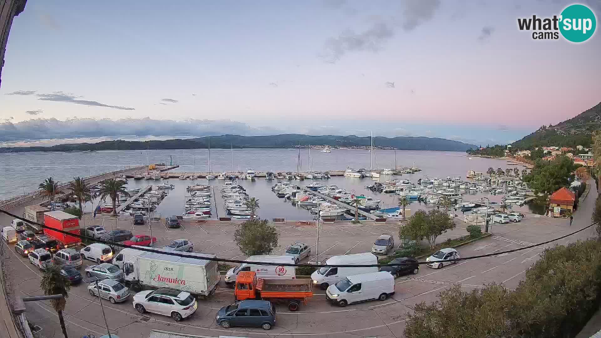 Webcam Orebić Riva – Ferry vers Korčula en direct