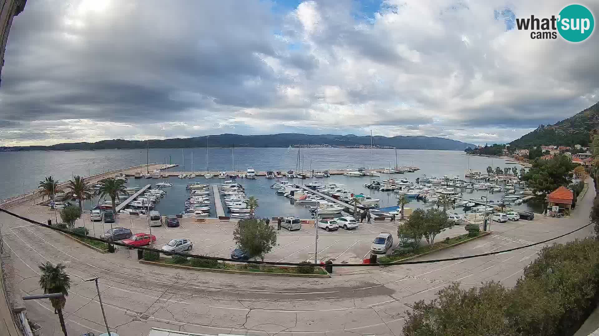 Webcam Orebić Riva – Ferry vers Korčula en direct