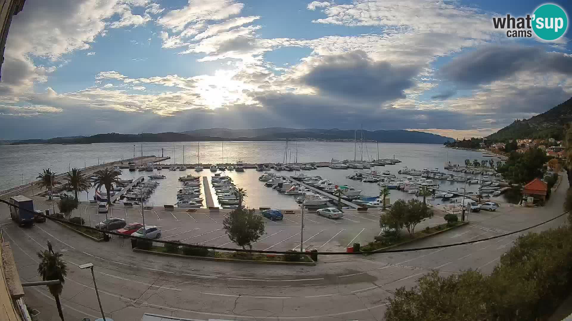 Webcam Orebić Riva – Ferry to Korčula Live
