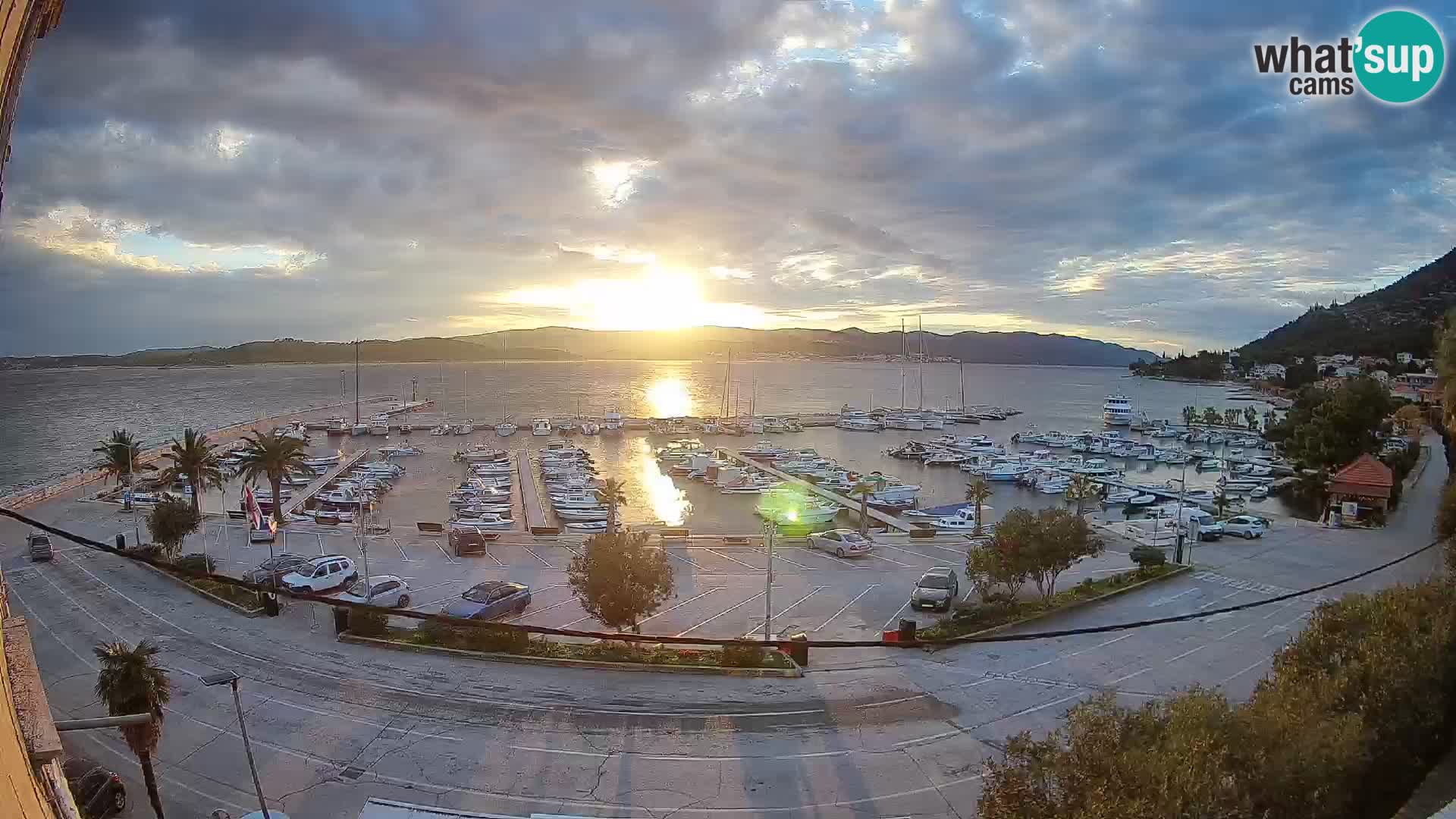 Webcam Orebić Riva – Ferry vers Korčula en direct