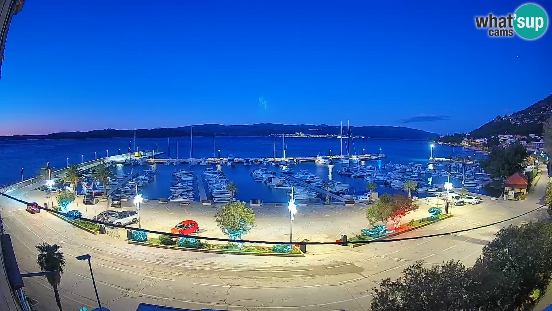 Spletna kamera Orebić Riva – Trajekt za Korčulo v živo