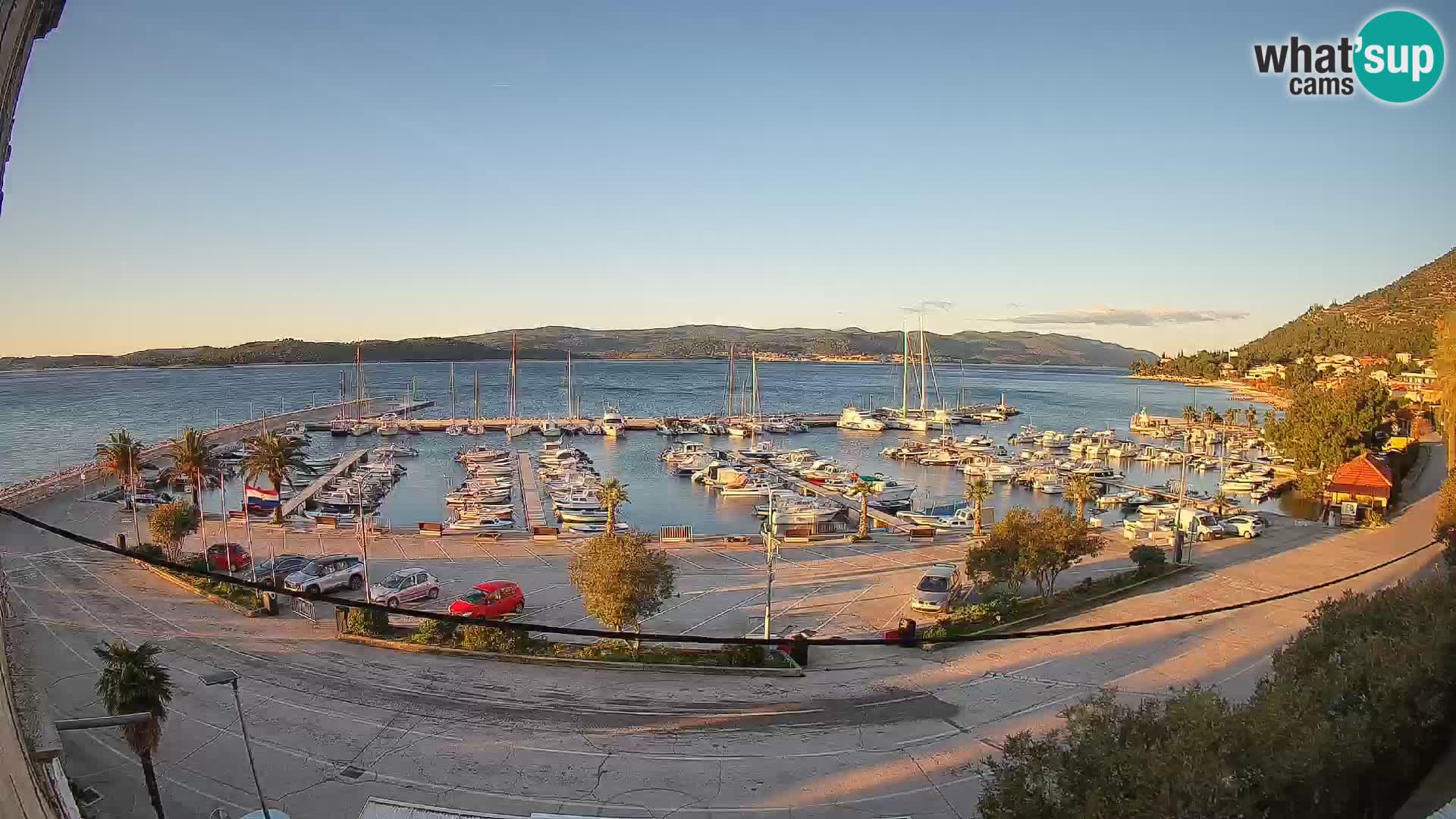 Webcam Orebić Uferpromenade – Fähre nach Korčula Live