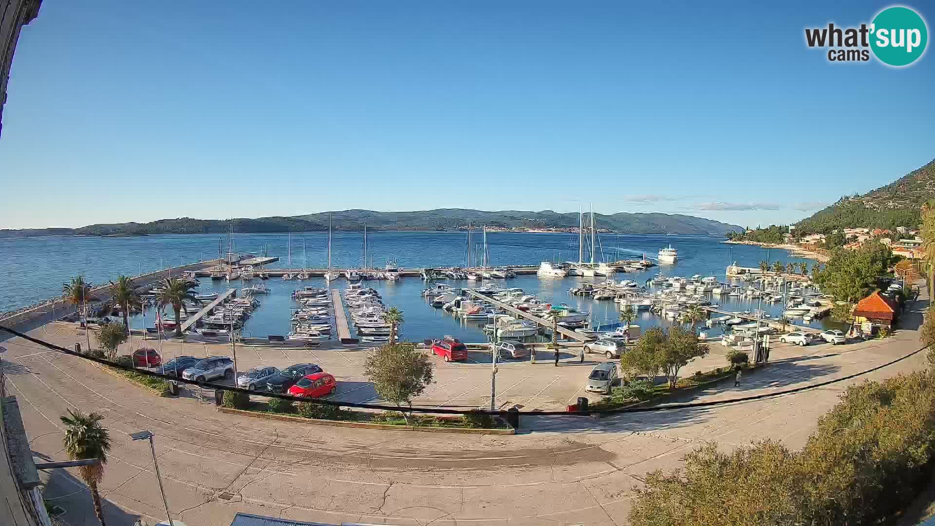 Webcam Orebić Riva – Ferry to Korčula Live