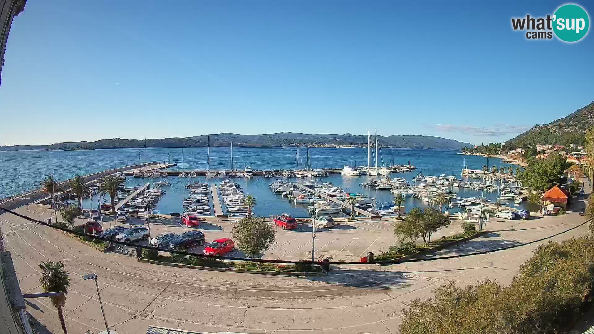 Webcam Orebić Riva – Ferry to Korčula Live