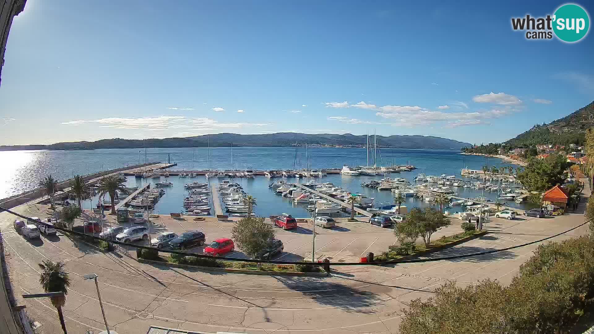 Webcam Orebić Riva – Ferry to Korčula Live
