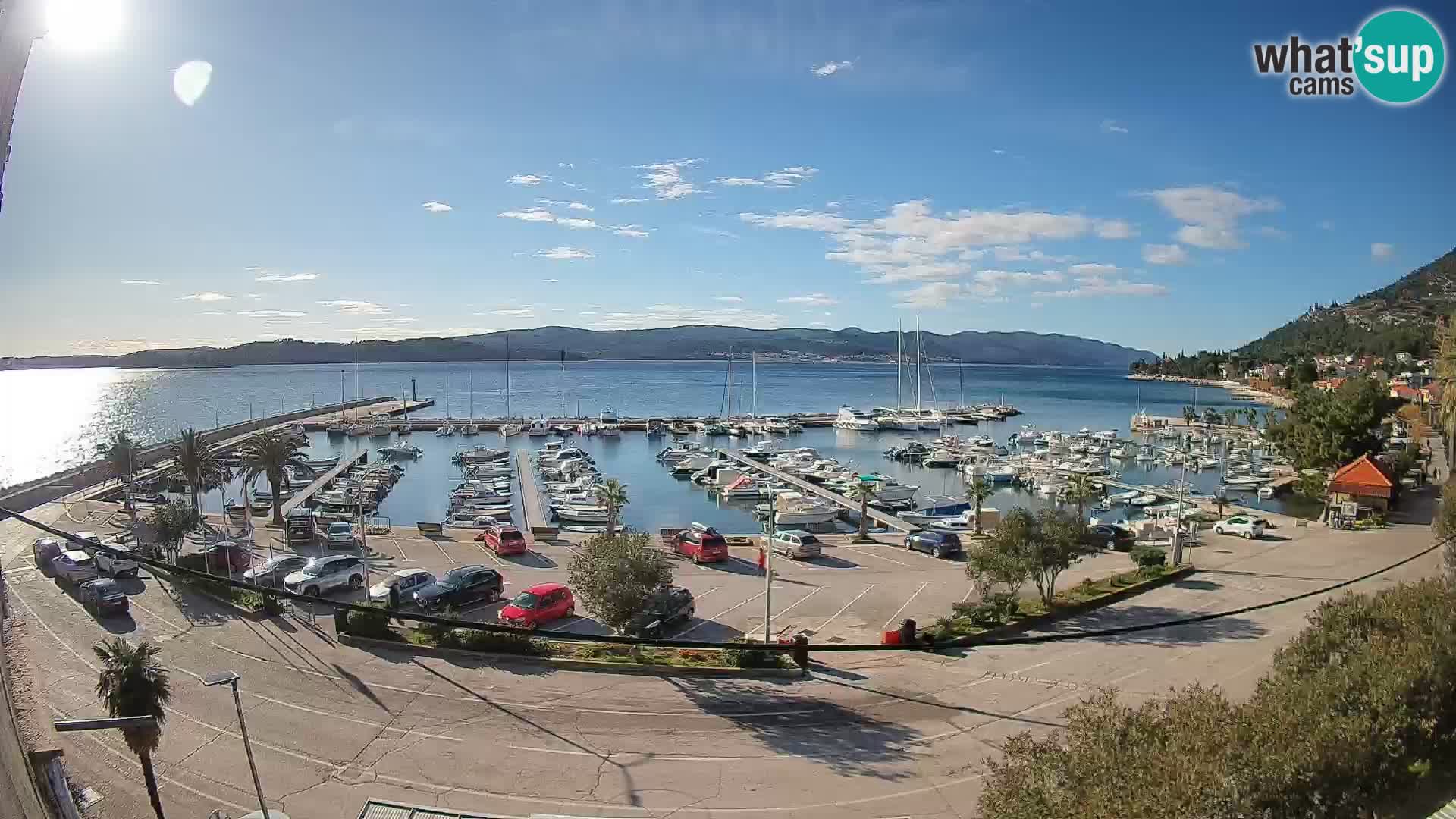 Webcam Orebić Riva – Ferry vers Korčula en direct