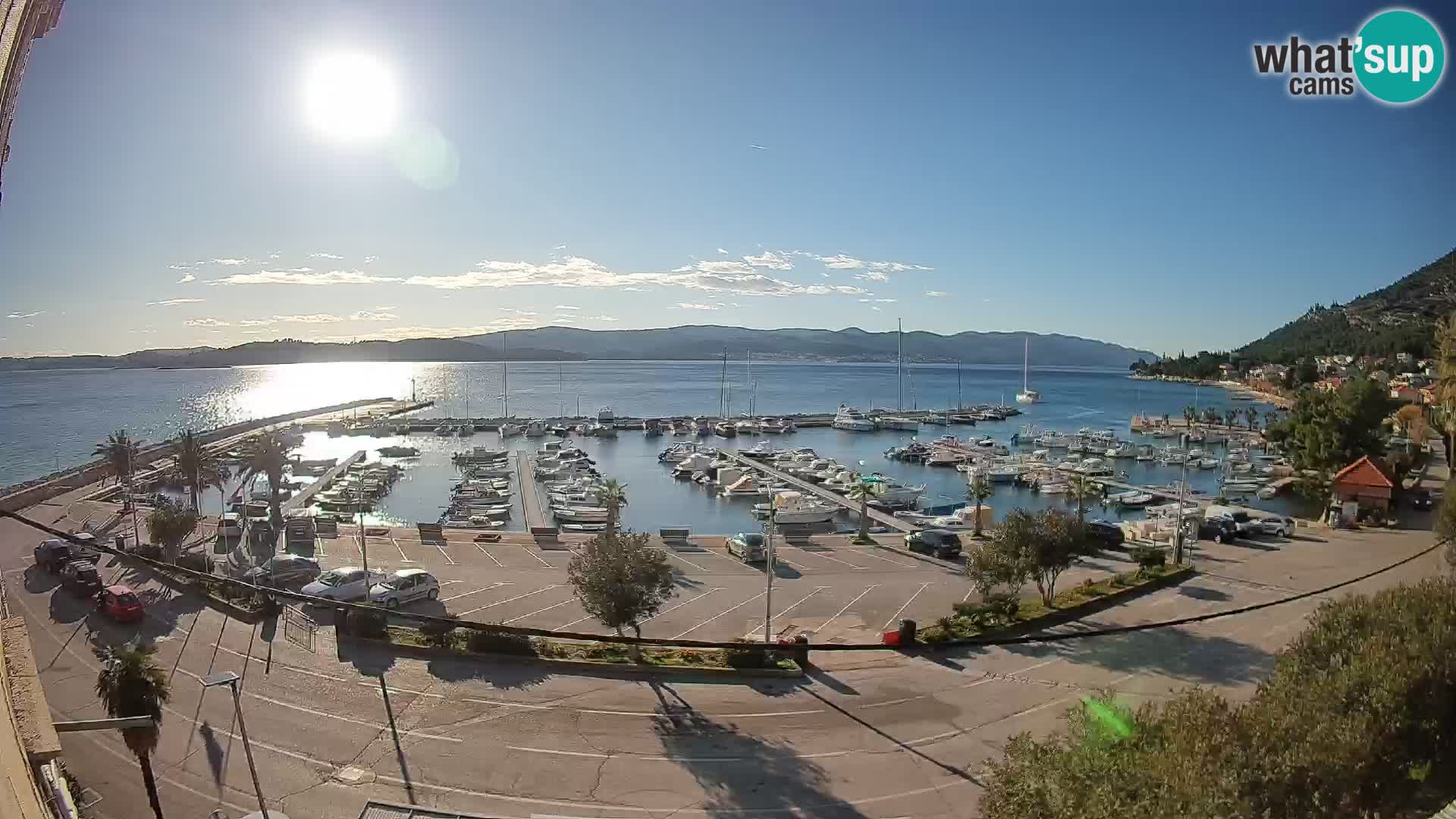Webcam Orebić Riva – Ferry vers Korčula en direct