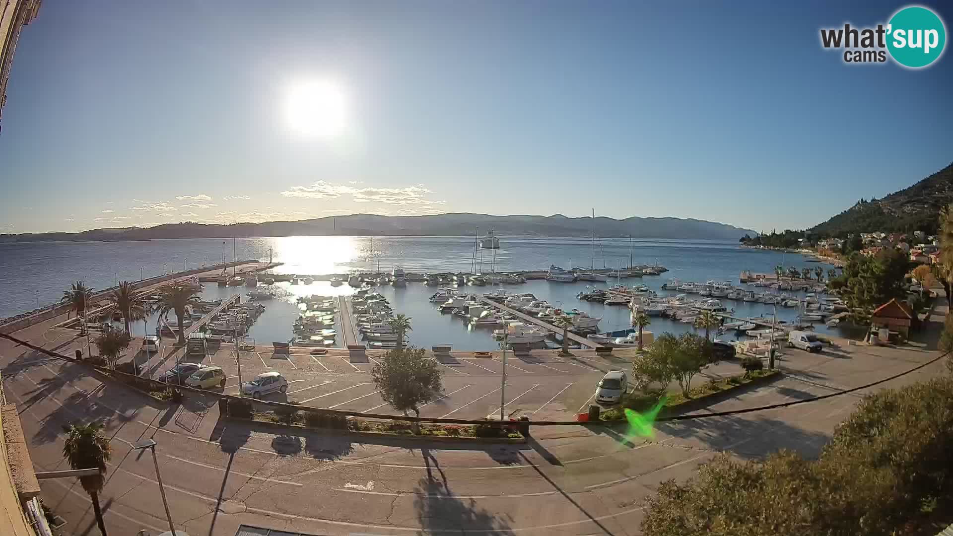 Webcam Orebić Riva – Ferry a Korčula en vivo