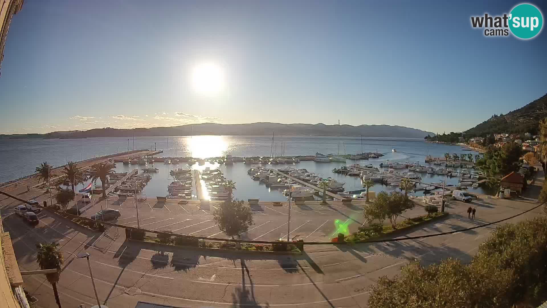 Webcam Orebić Riva – Ferry a Korčula en vivo