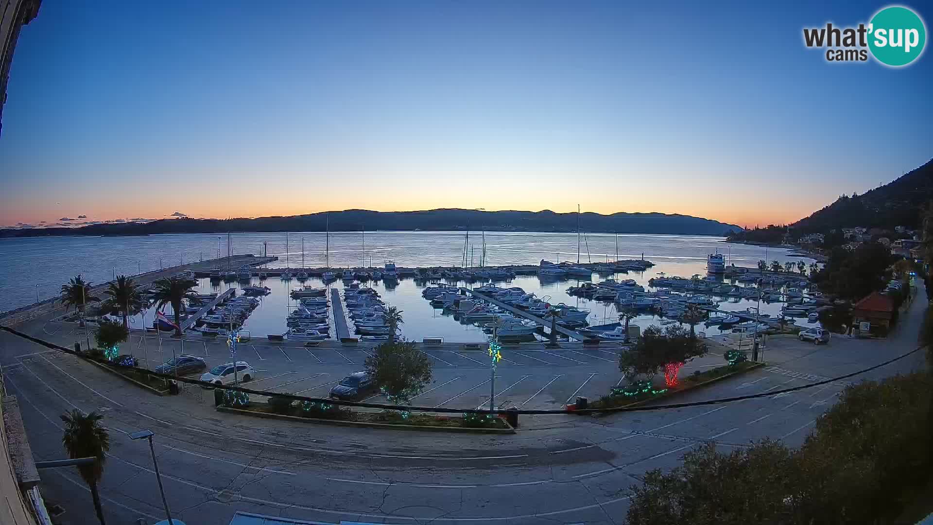 Webcam Orebić Riva – Ferry to Korčula Live