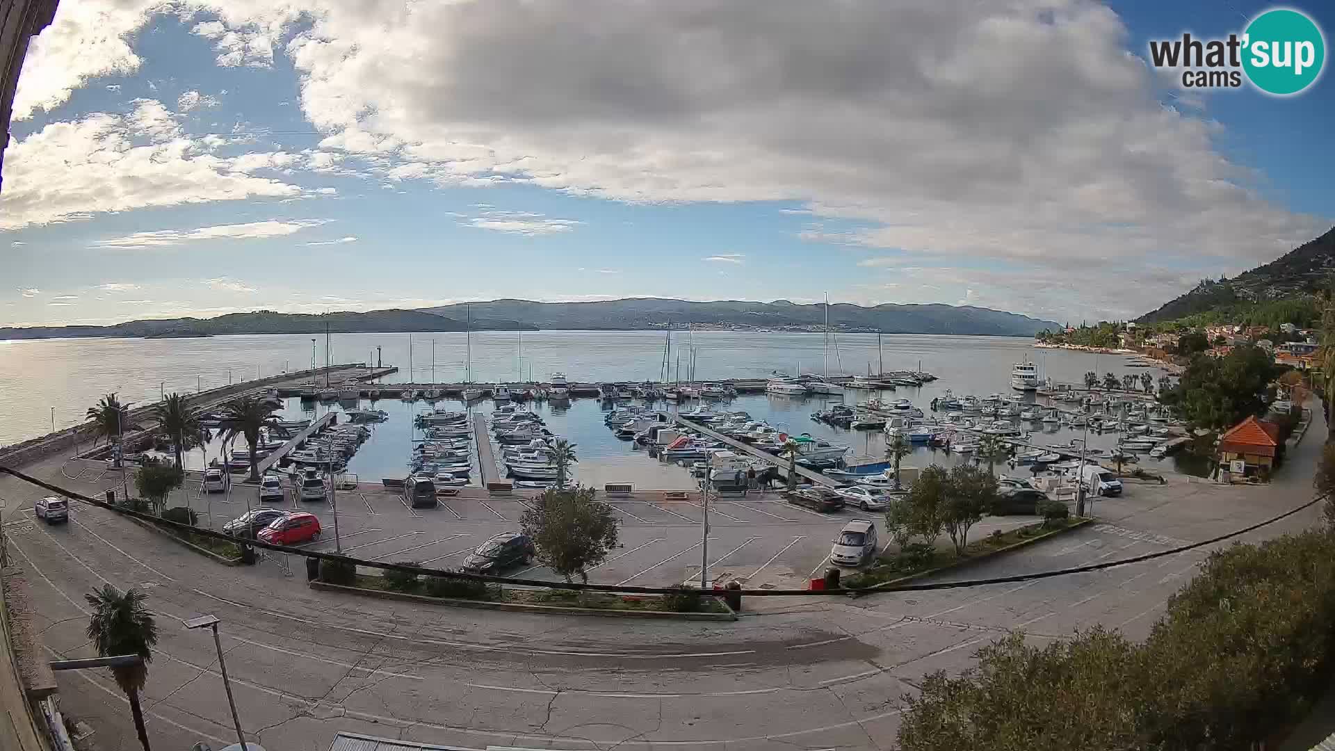 Web kamera Orebić Riva – Trajekt za Korčulu uživo